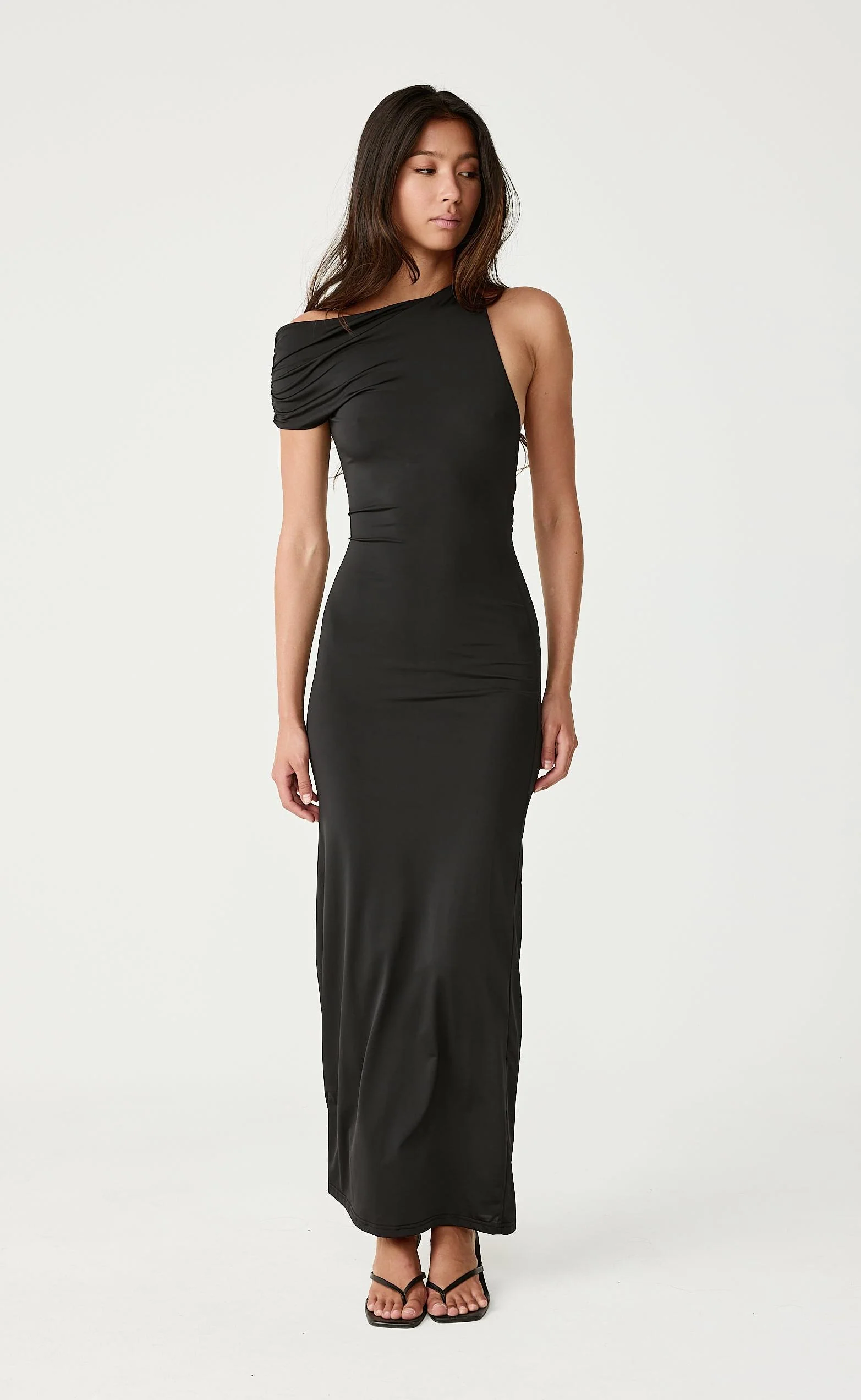 Eliana Maxi Dress (Black) - Image 3