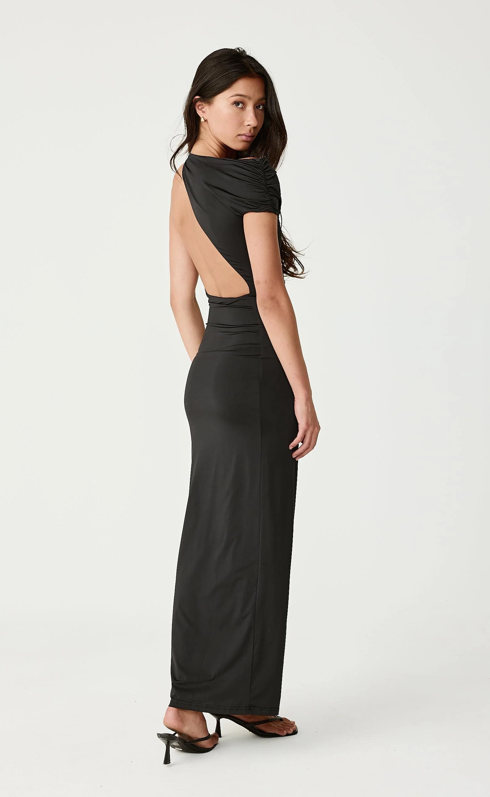 Eliana Maxi Dress (Black) - Image 6