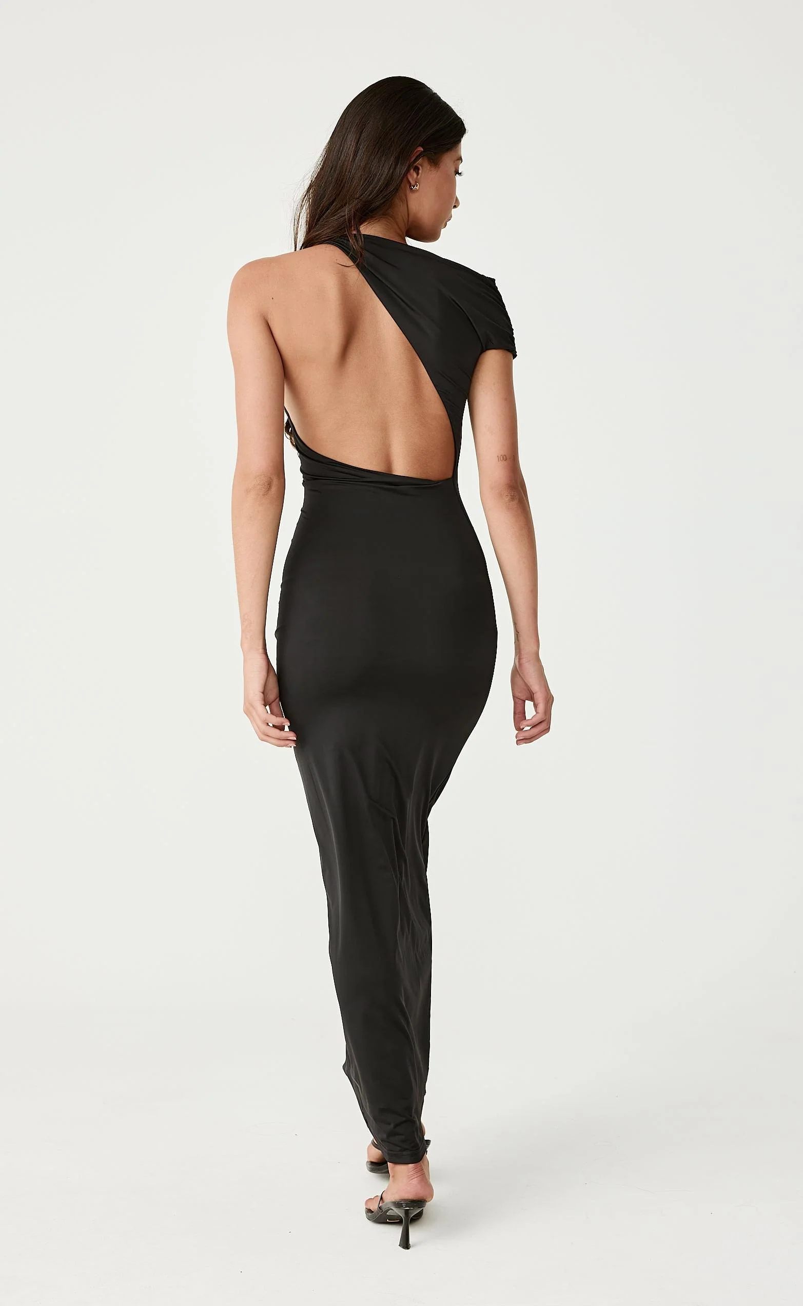 Eliana Maxi Dress (Black) - Image 7