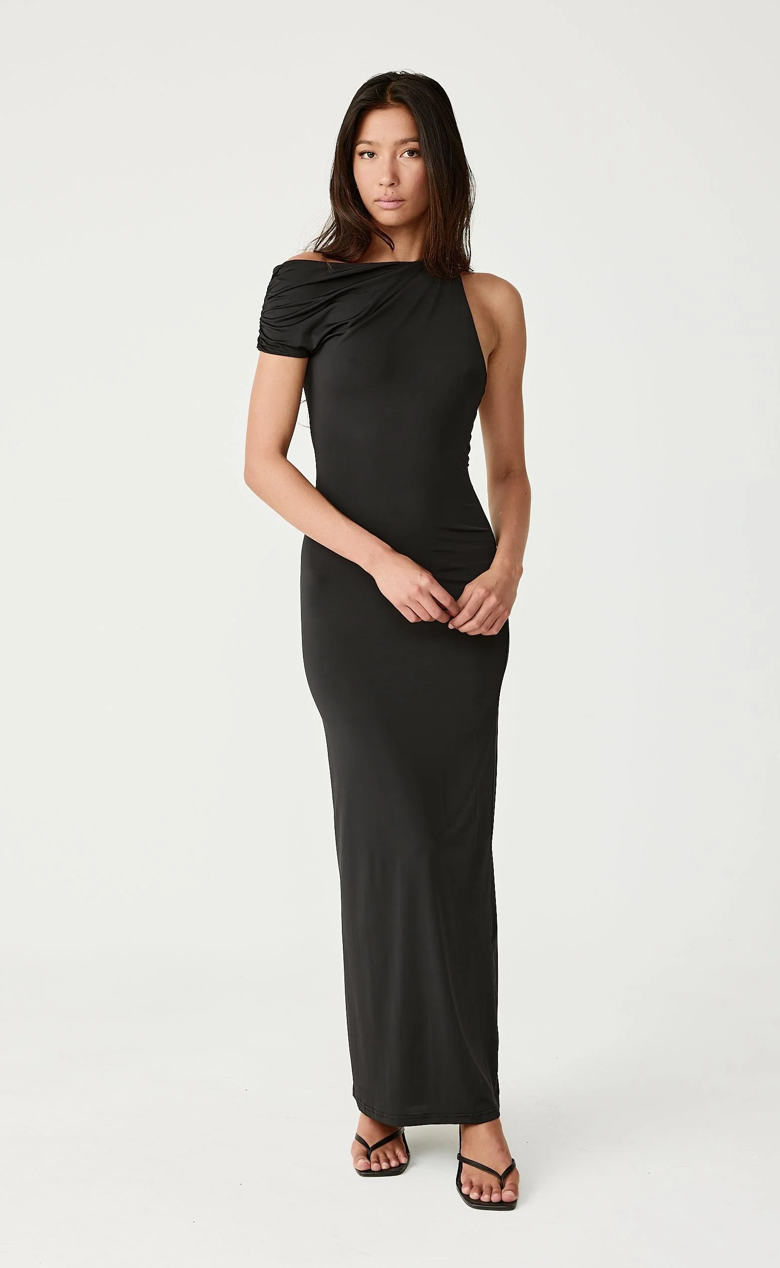 Eliana Maxi Dress (Black) - Image 8