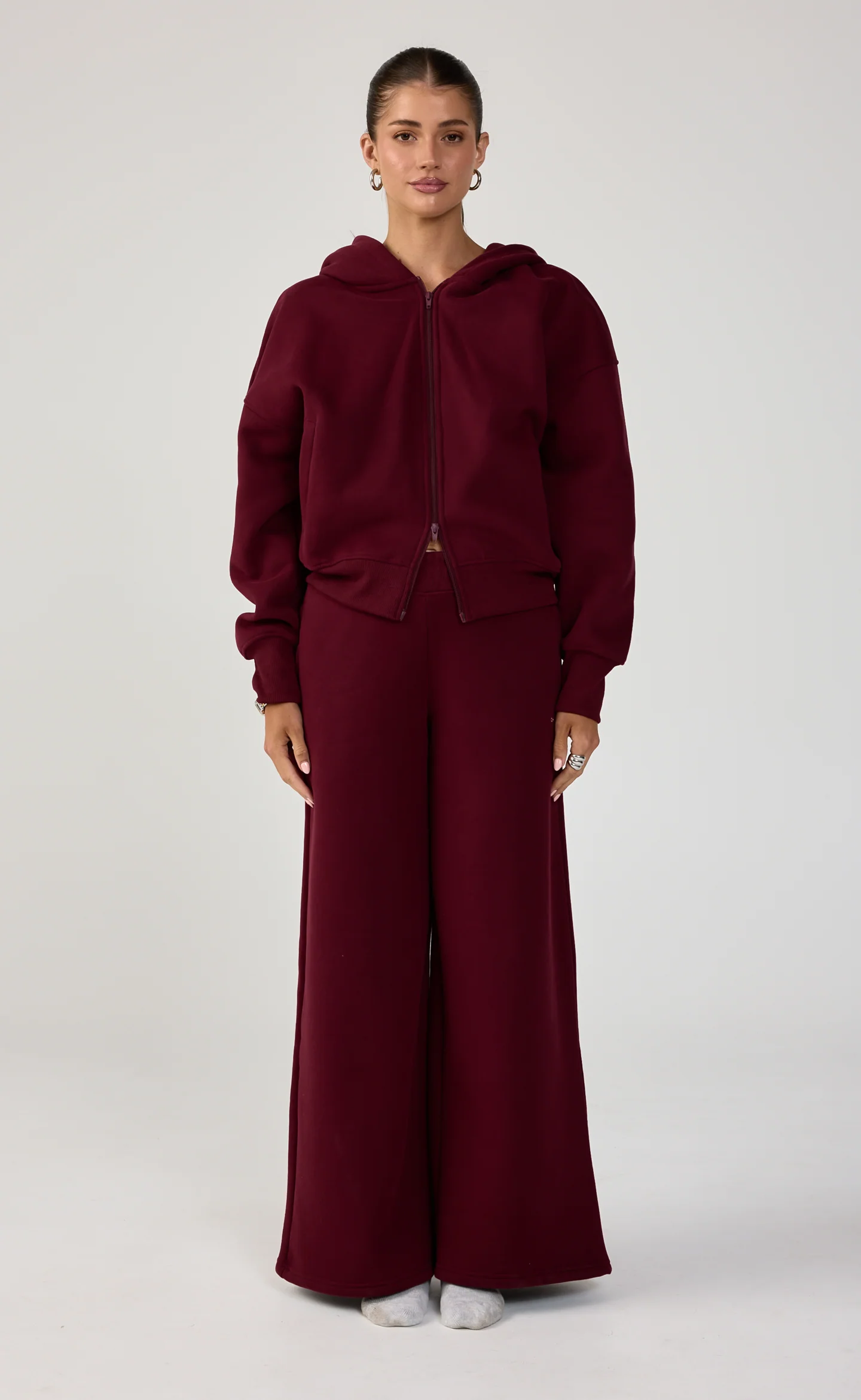 Elija Zip Hoodie (Plum) - Image 2