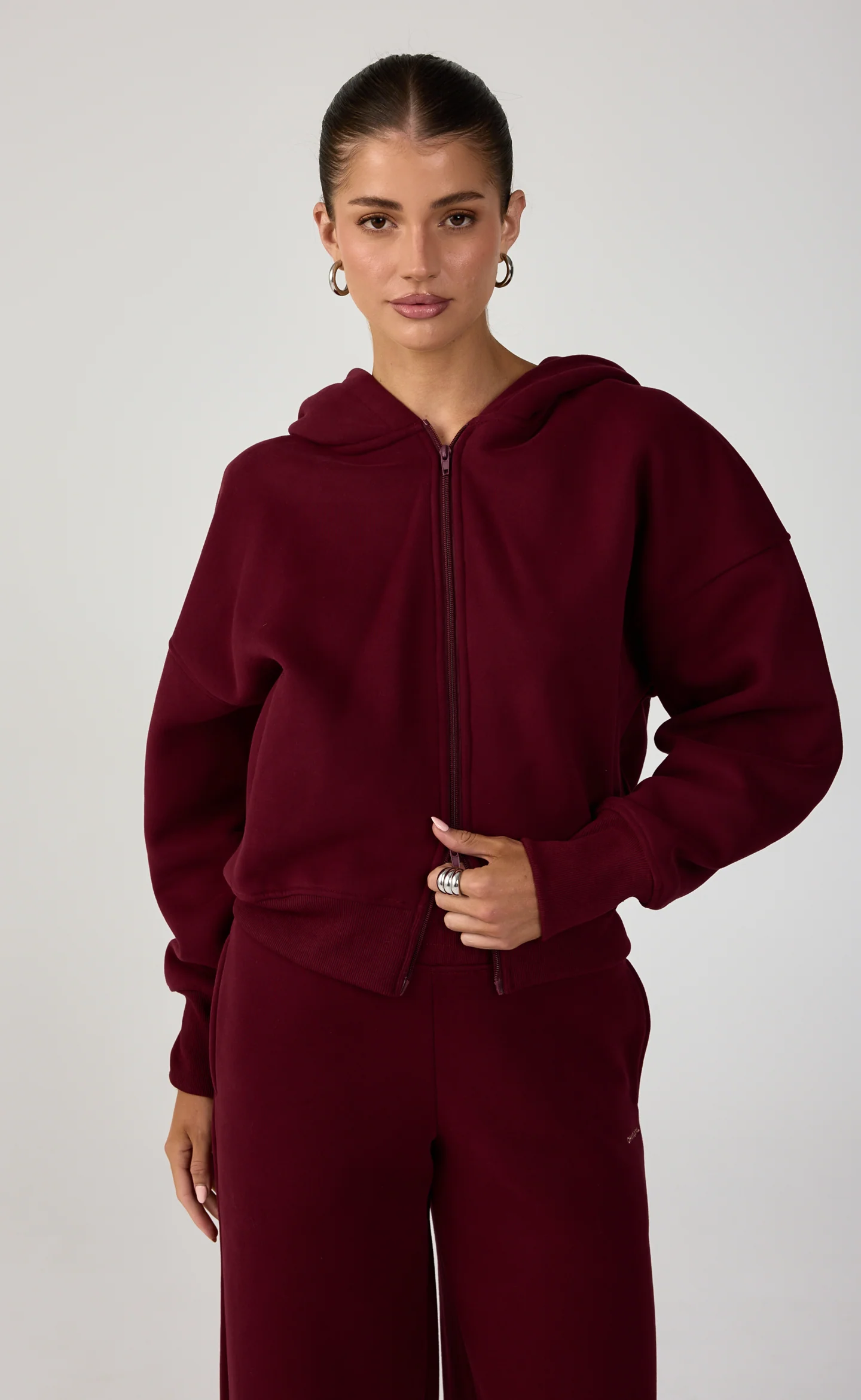 Elija Zip Hoodie (Plum) - Image 6