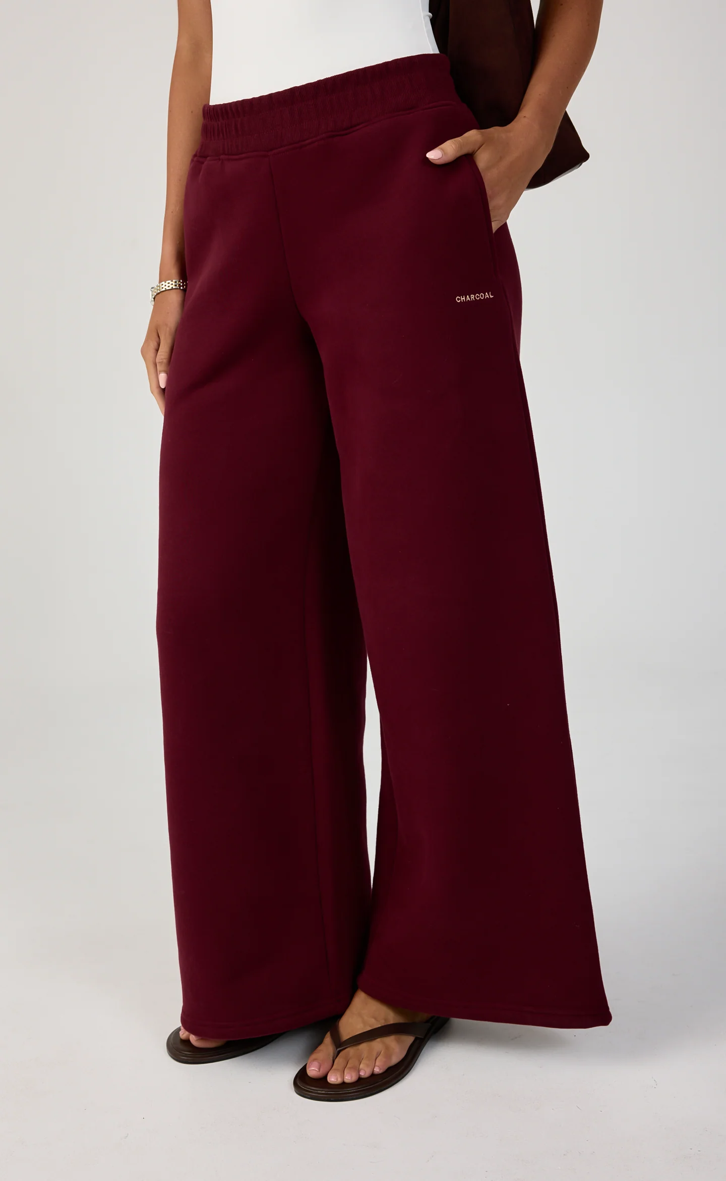 Elija Sweat Pants (Plum) - Image 2