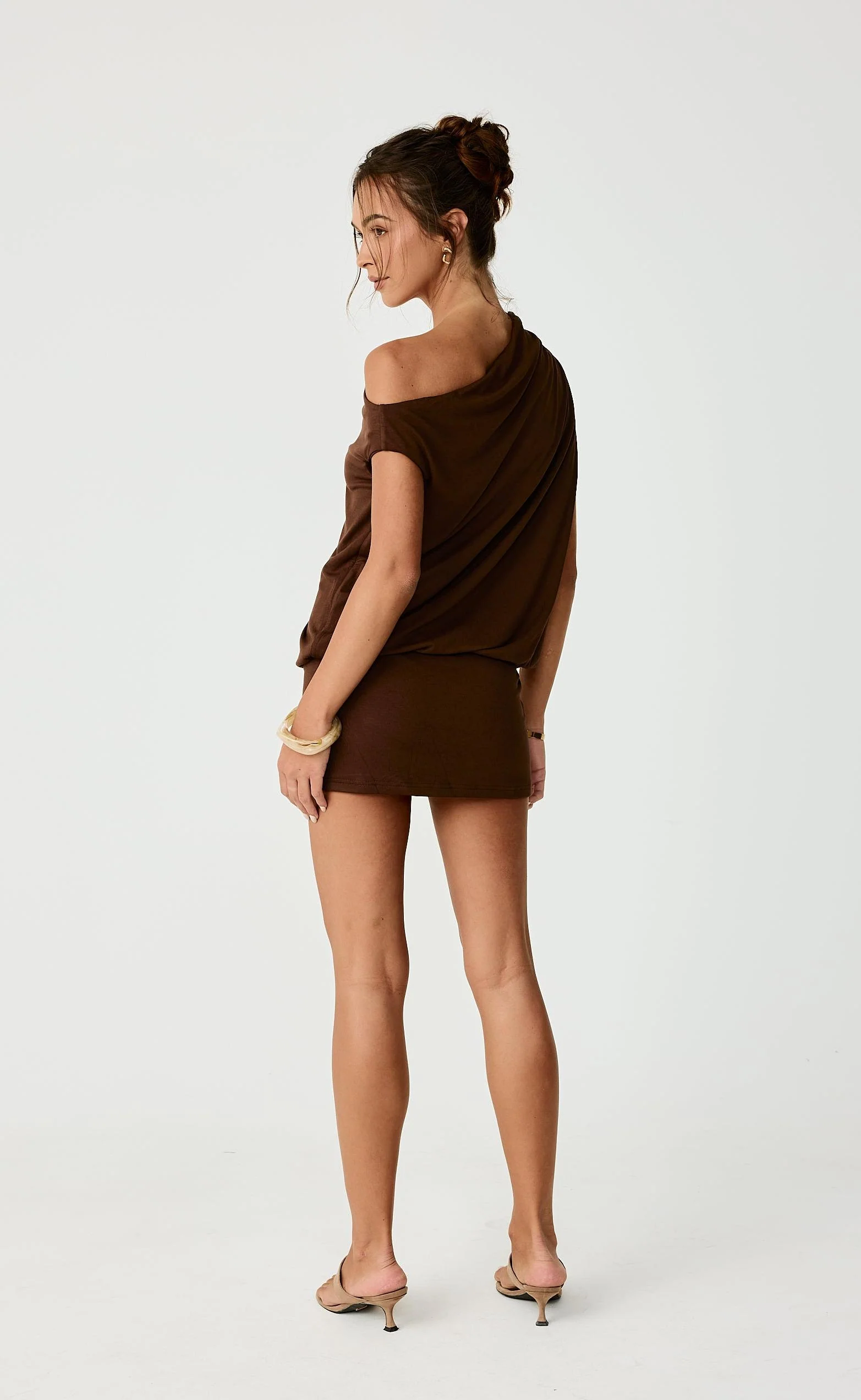 Embry Mini Dress (Chocolate) - Image 2