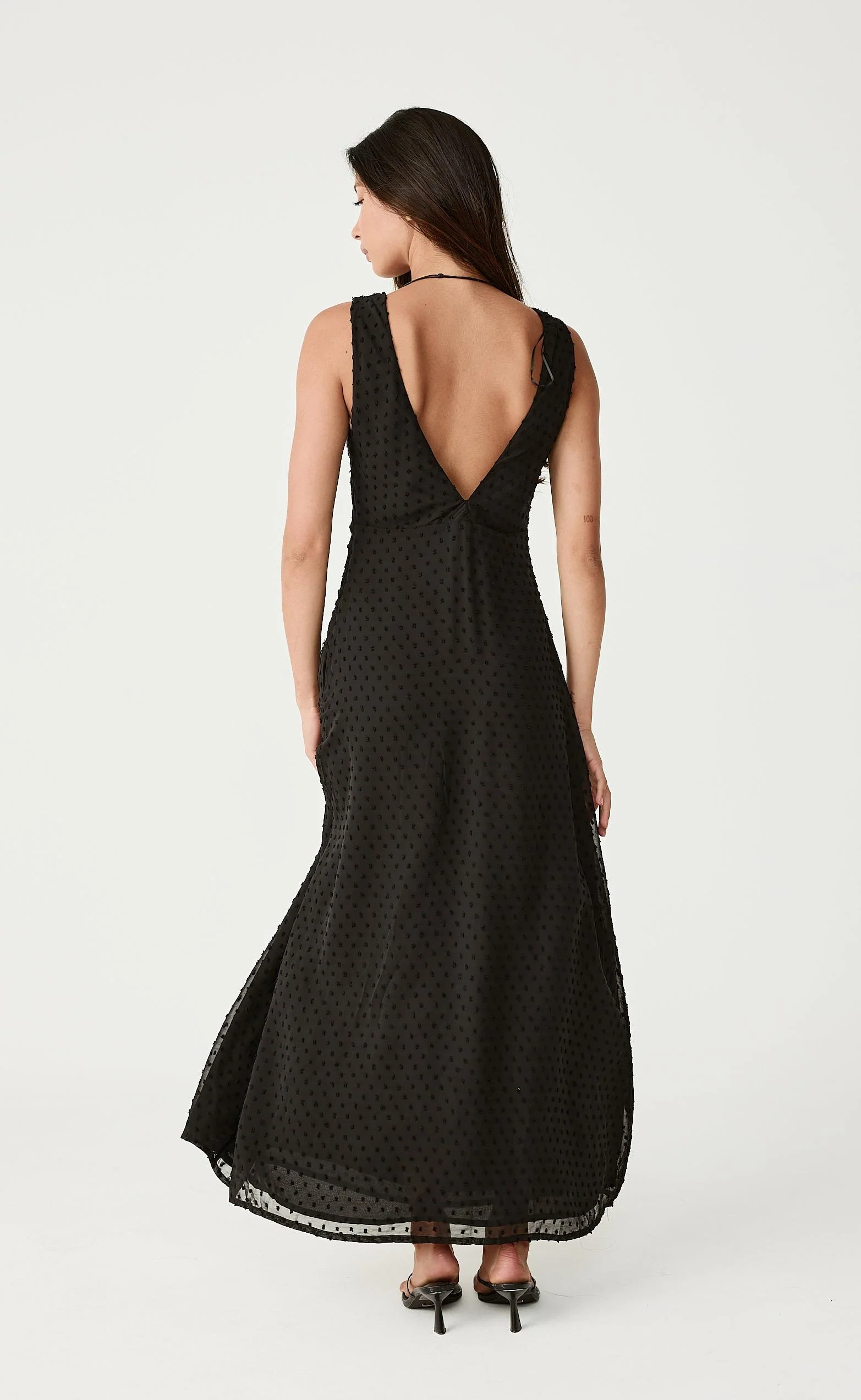 Emery Maxi Dress (Black) - Image 4