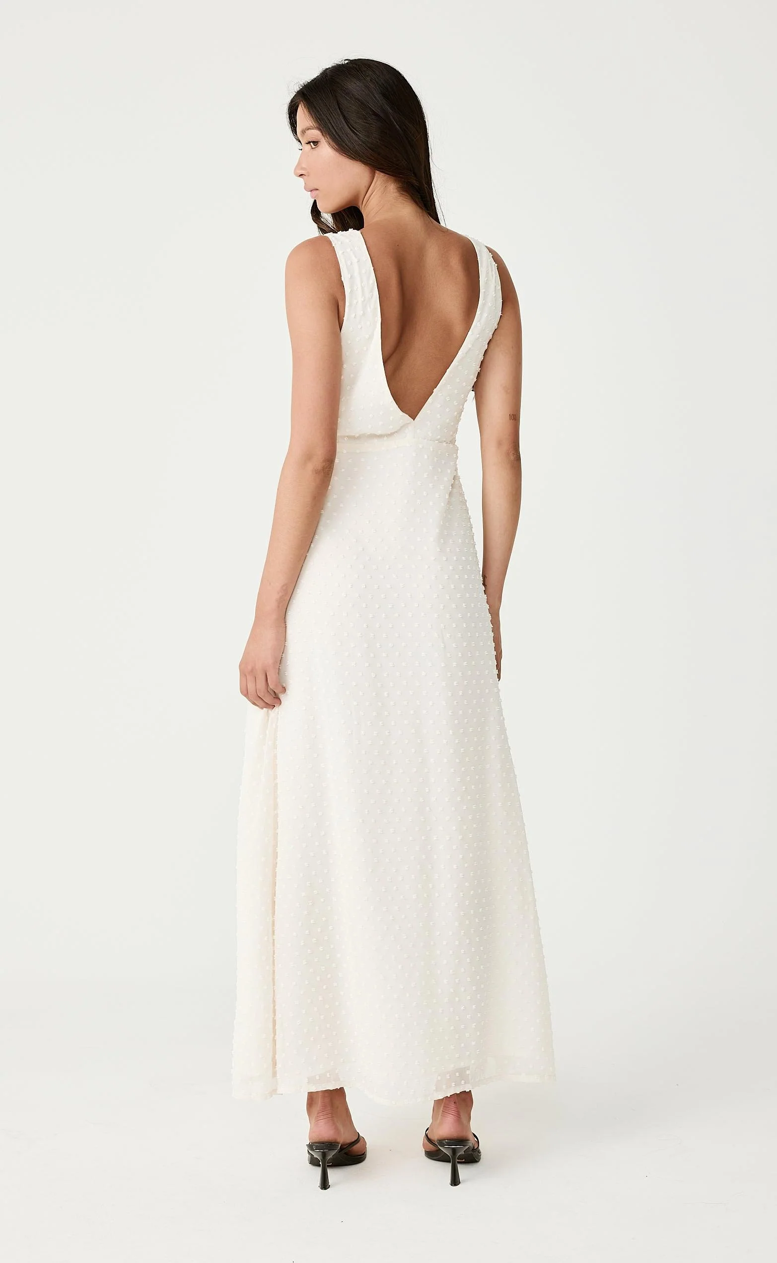 Emery Maxi Dress (Cream) - Image 2