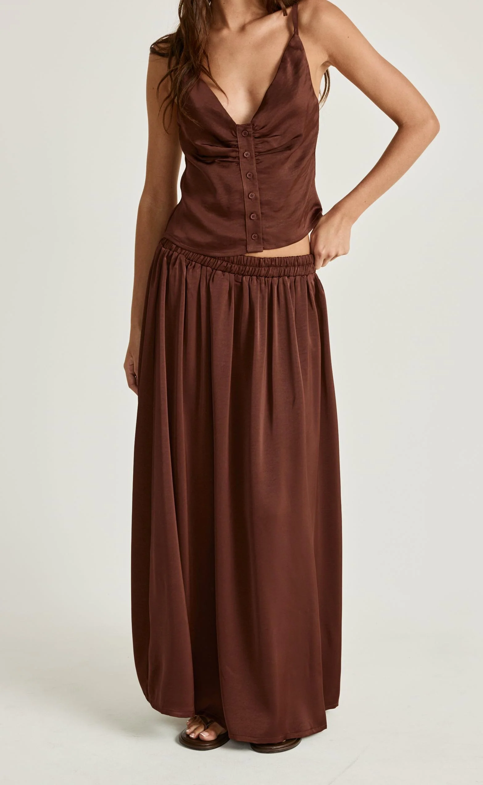 Enzo Maxi Skirt (Chocolate) - Image 3