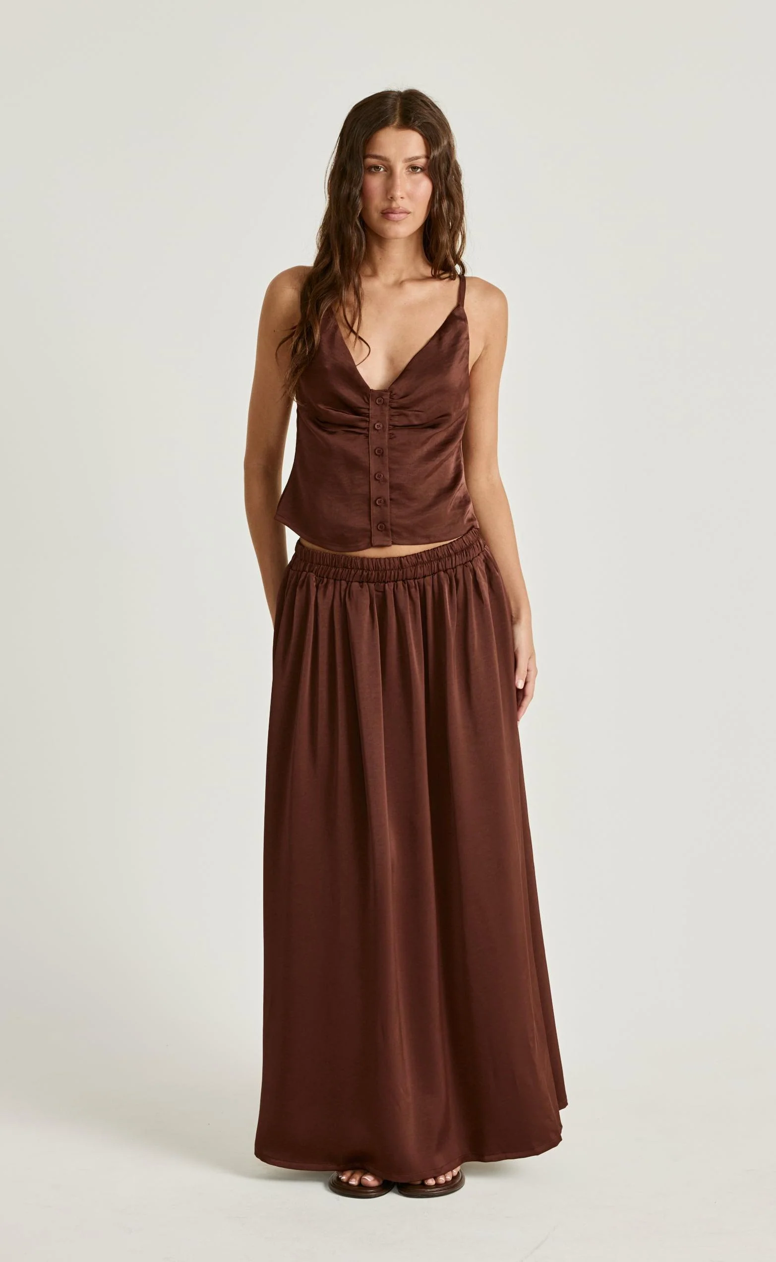 Enzo Maxi Skirt (Chocolate) - Image 7