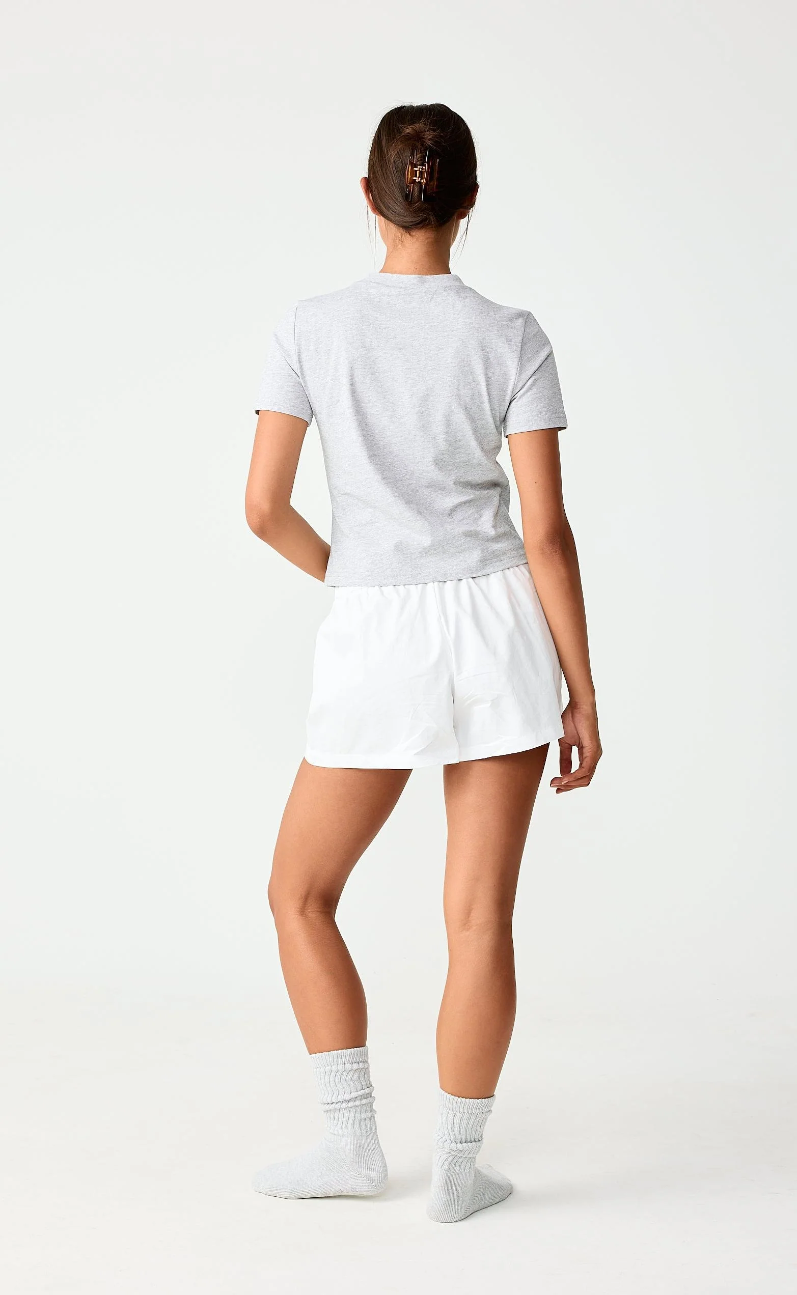 Eros Baby Tee (Grey Marle) - Image 2