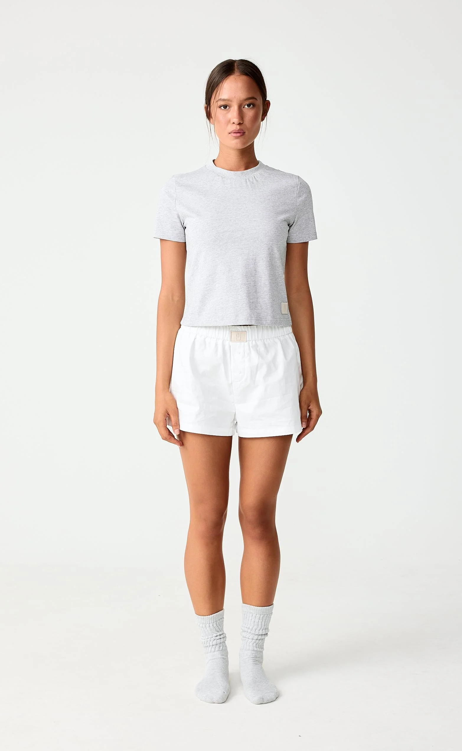 Eros Baby Tee (Grey Marle) - Image 3