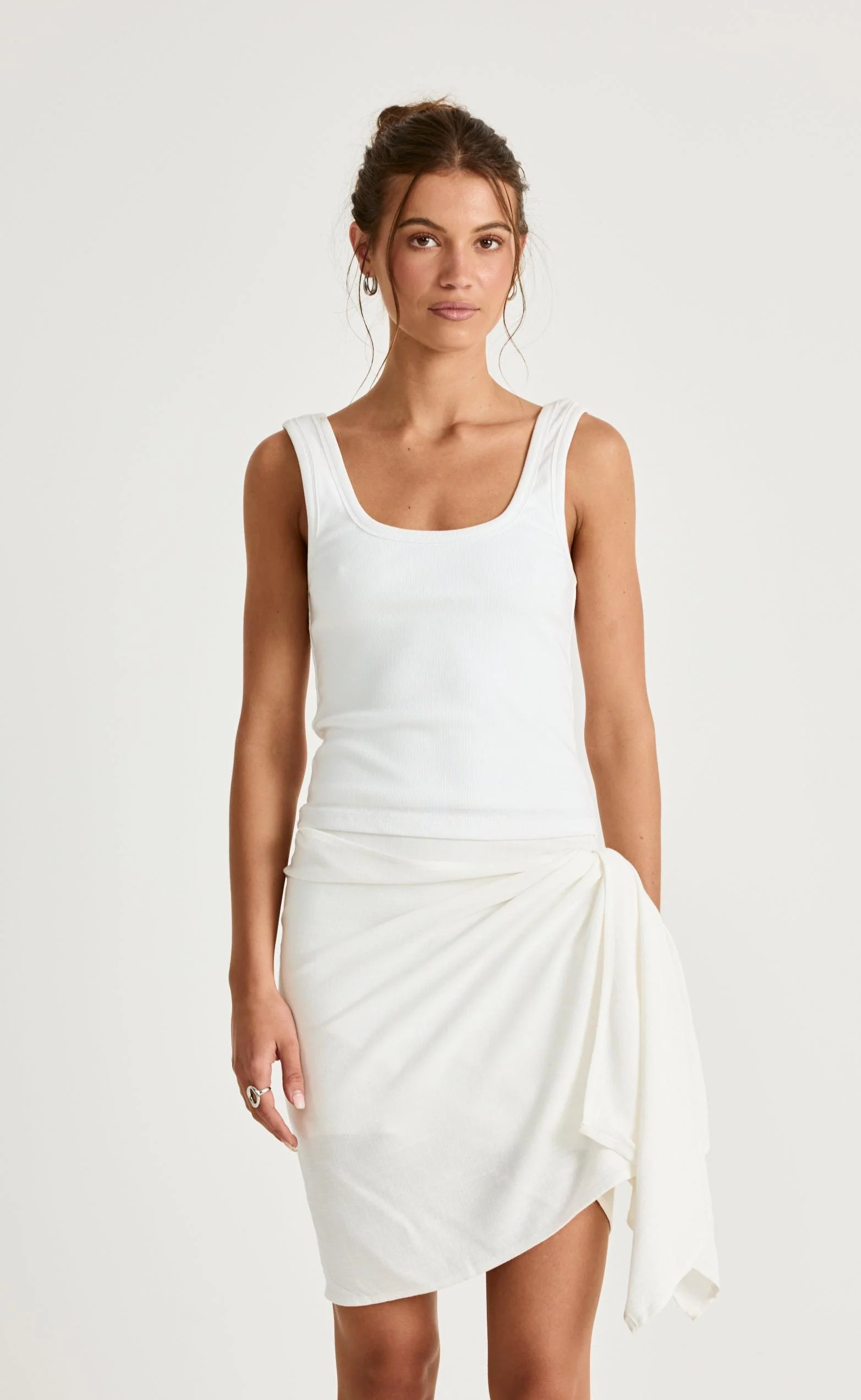 Evelyn Mini Skirt (Off White) - Image 4