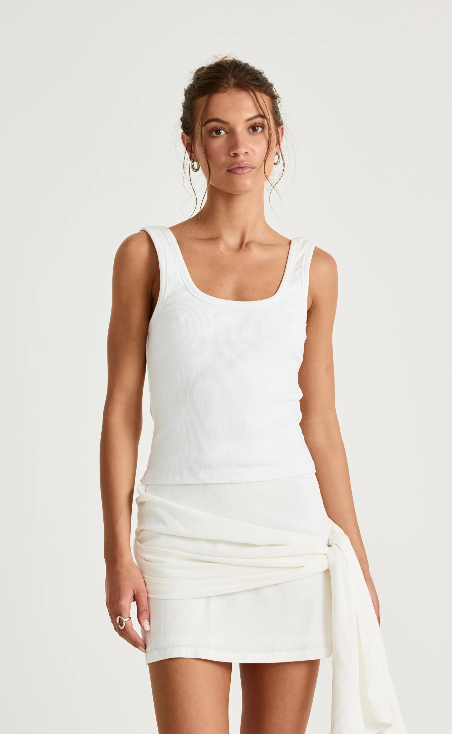 Evelyn Mini Skirt (Off White) - Image 5
