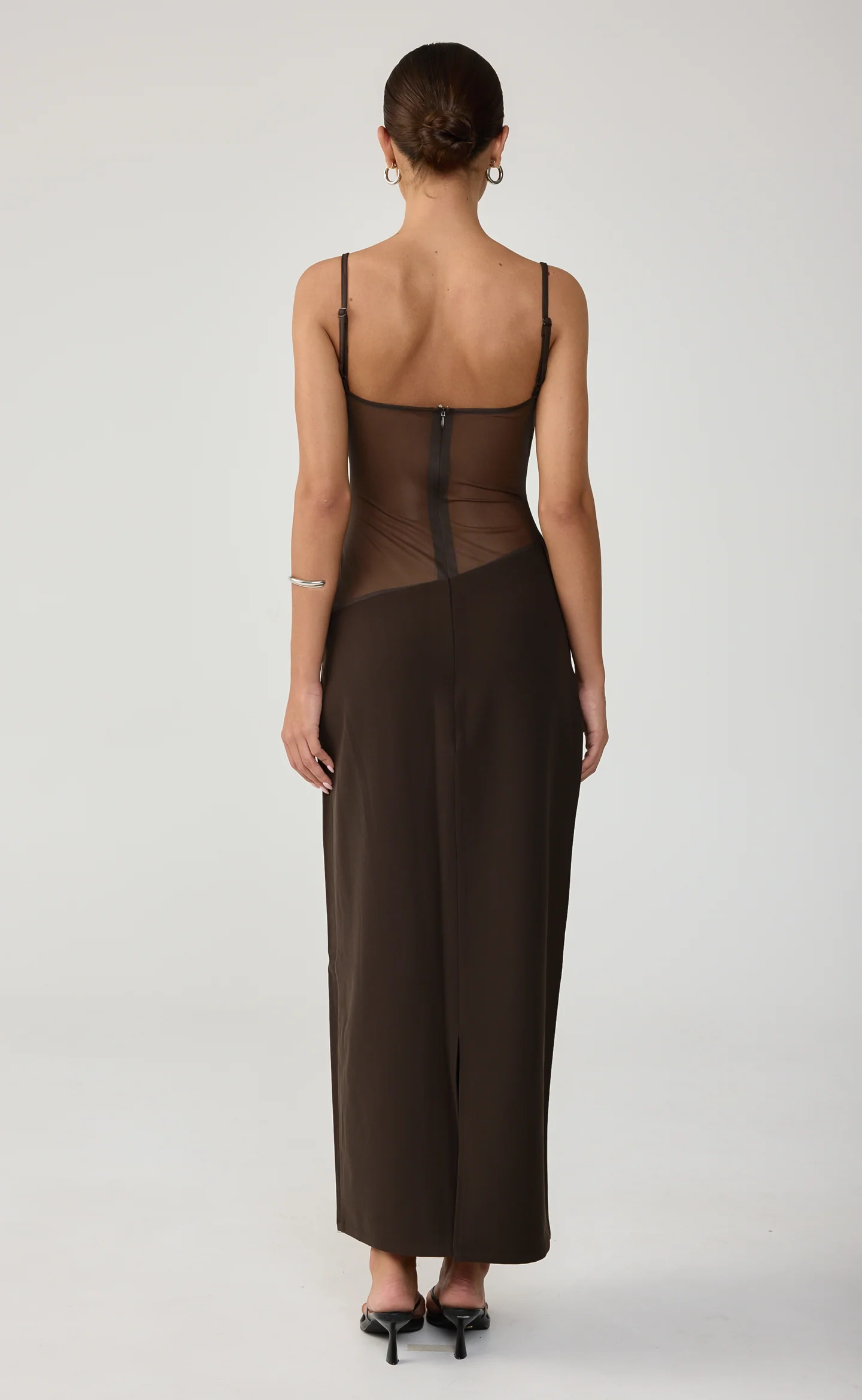 Eyes On Me Maxi Dress (Chocolate) - Image 8