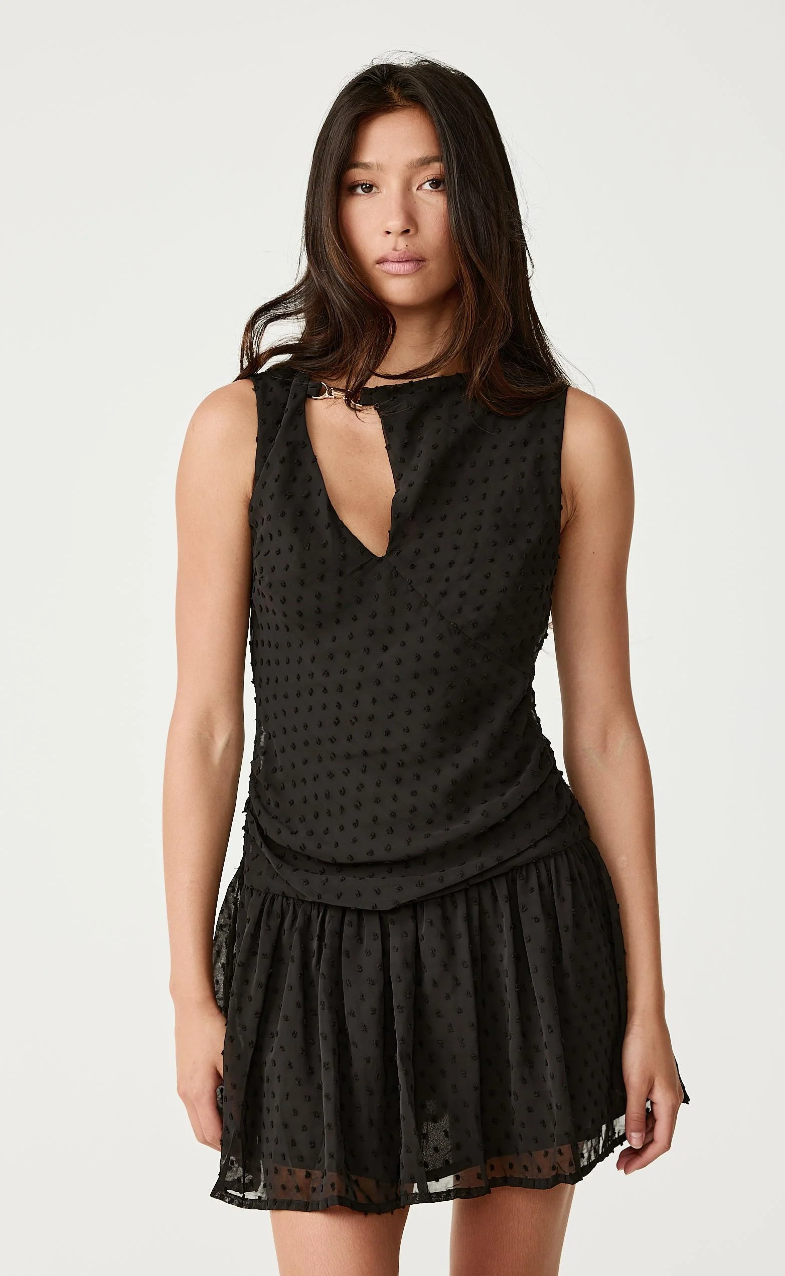Fia Mini Dress (Black) - Image 3