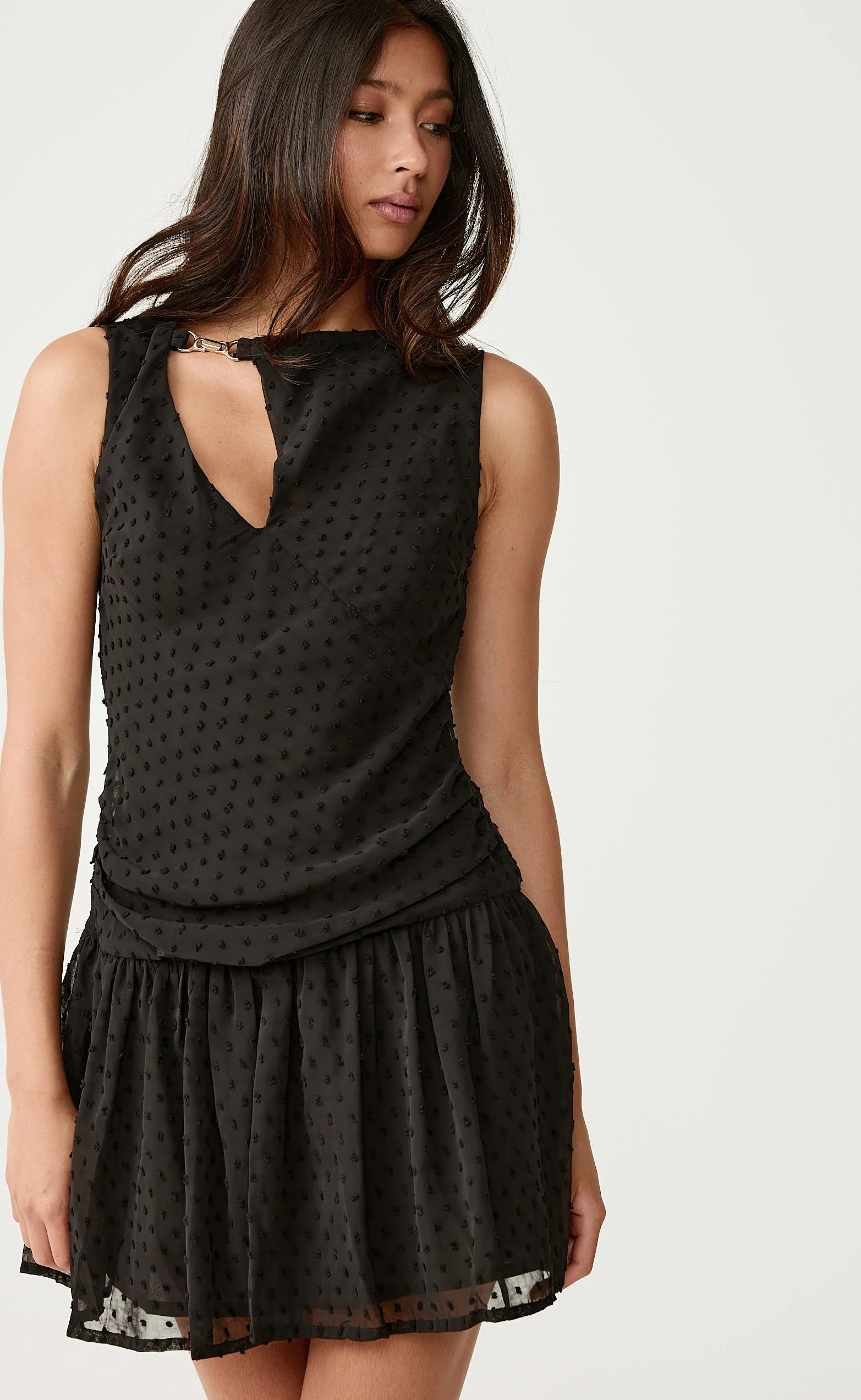 Fia Mini Dress (Black) - Image 6
