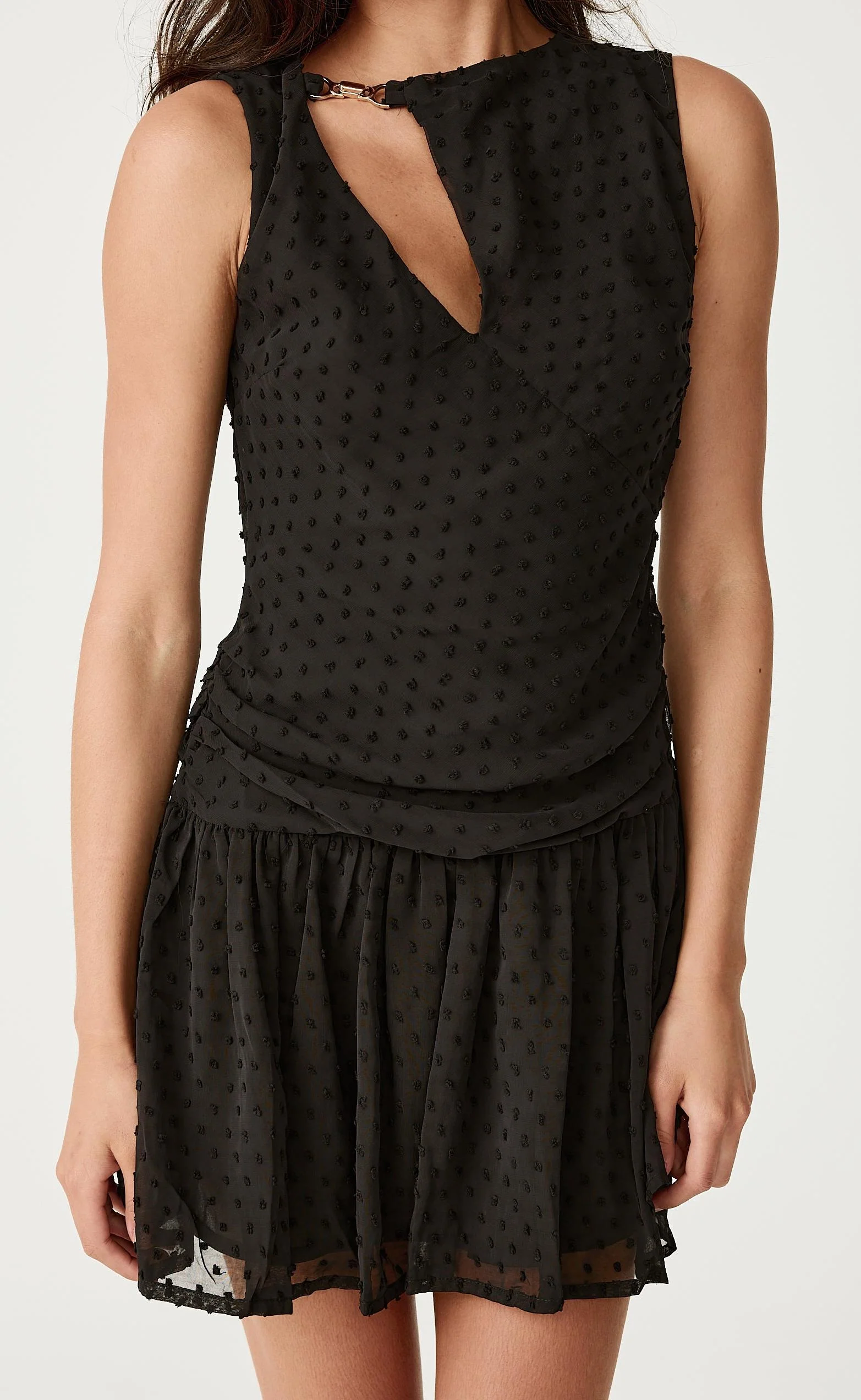 Fia Mini Dress (Black) - Image 7