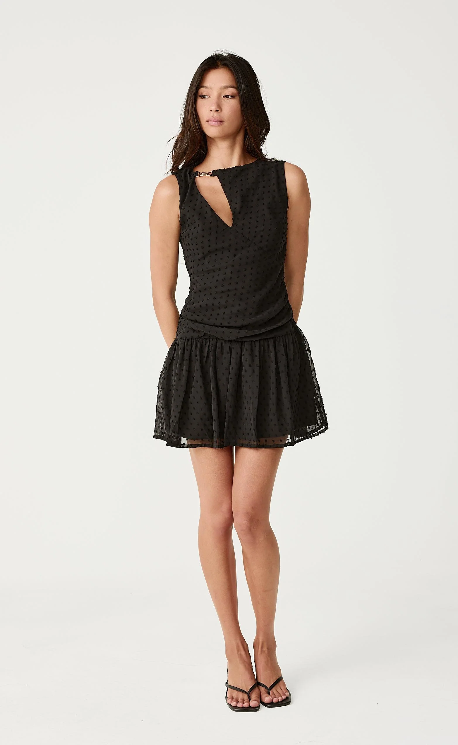 Fia Mini Dress (Black) - Image 8