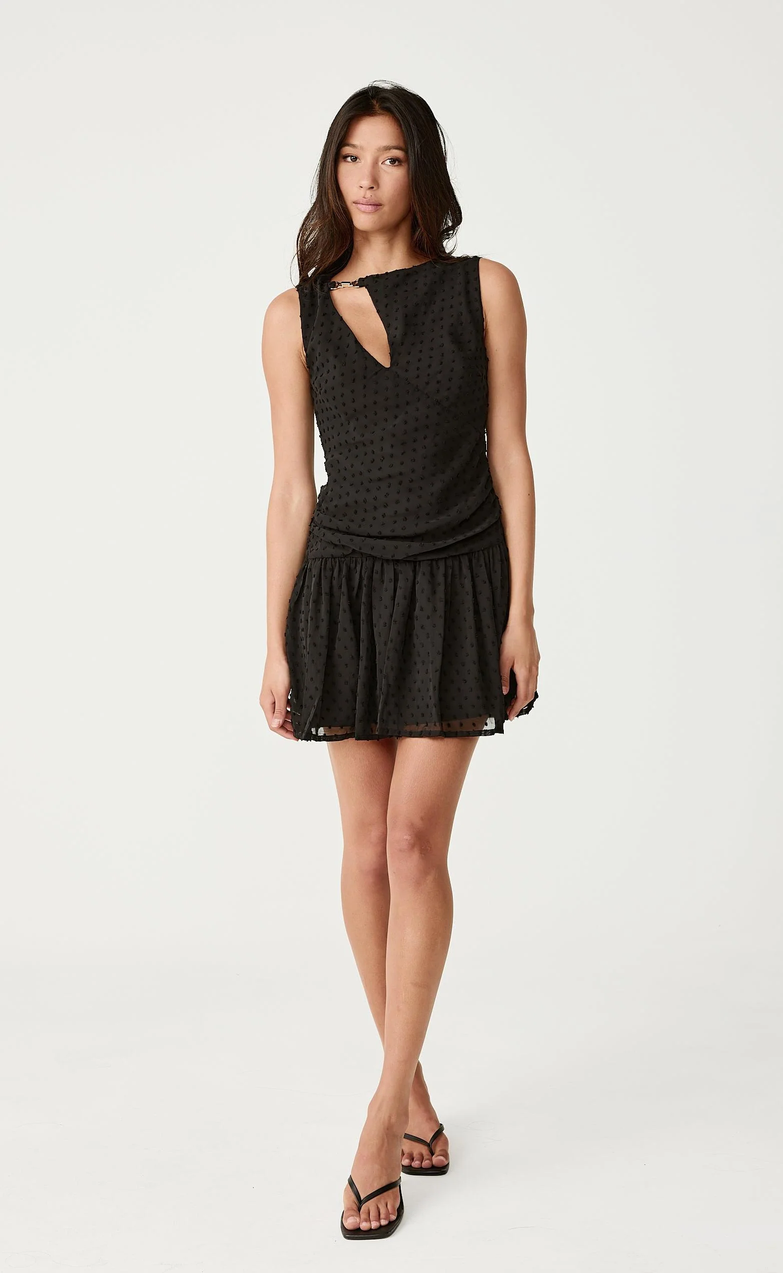 Fia Mini Dress (Black) - Image 9