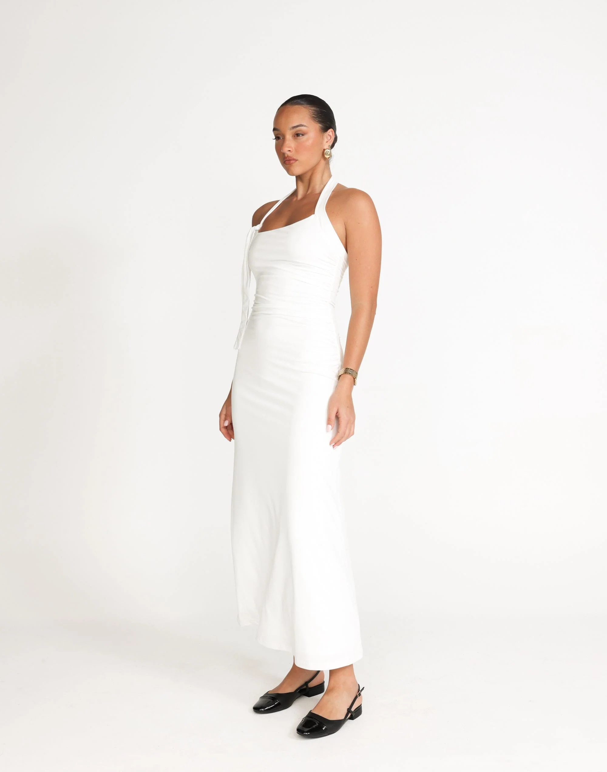 Fiore Maxi Dress (White) - Image 4