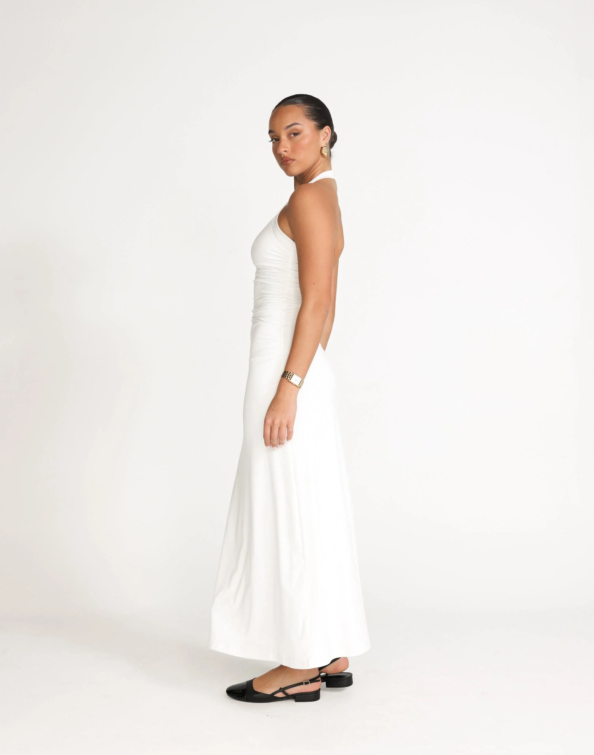 Fiore Maxi Dress (White) - Image 5