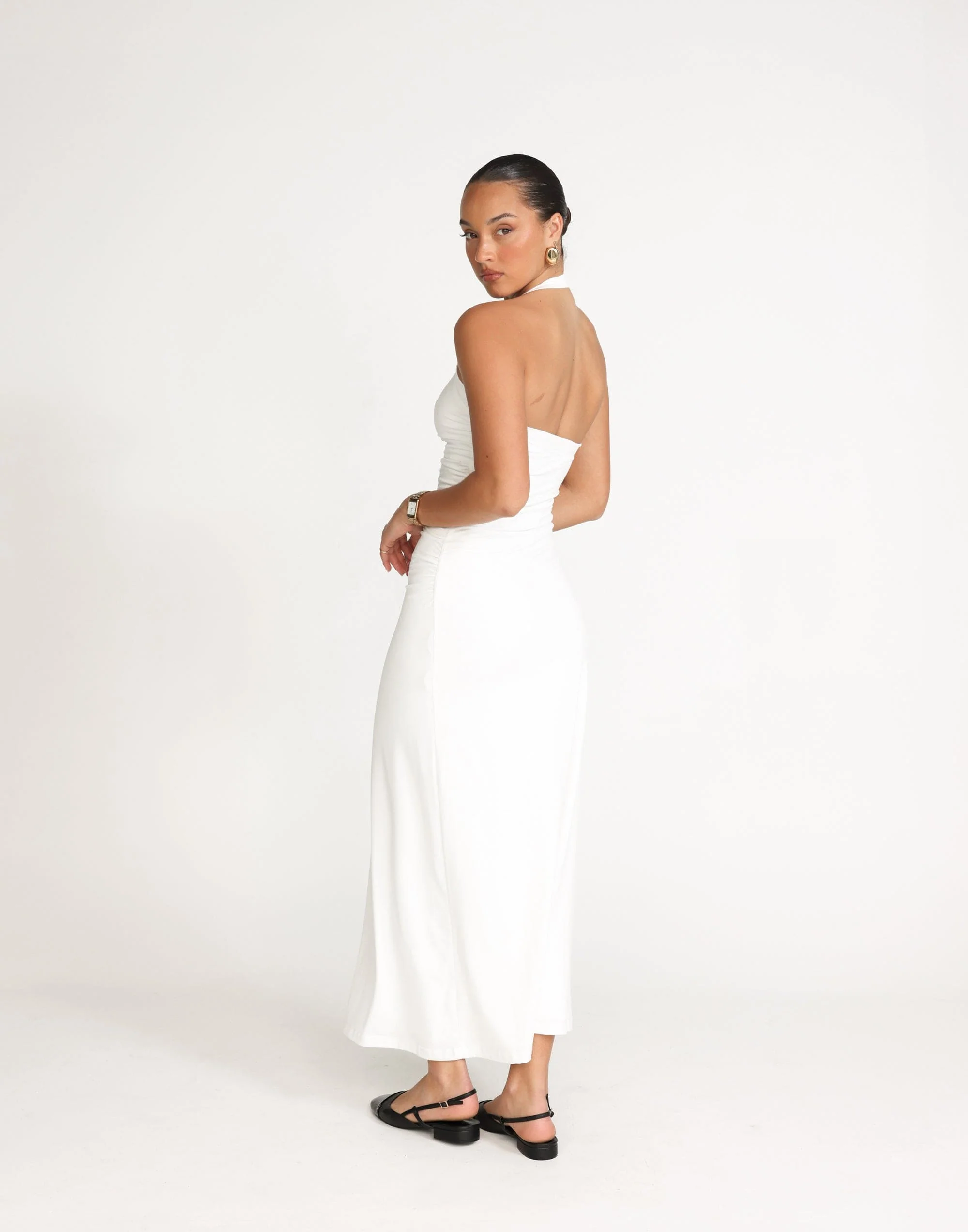 Fiore Maxi Dress (White) - Image 6
