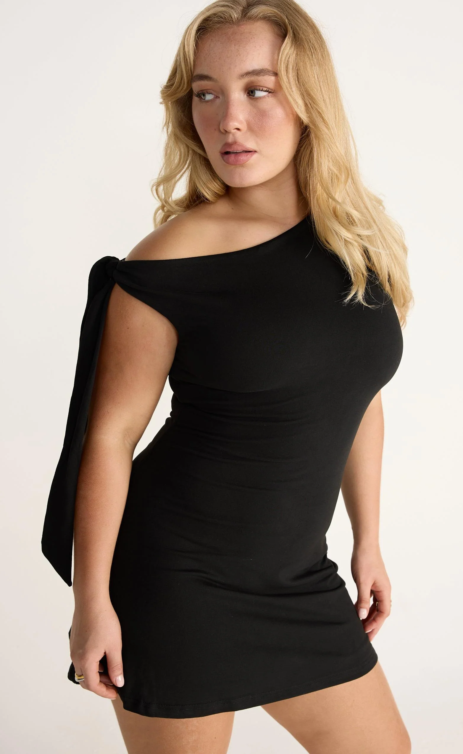Fletcher Mini Dress (Black) - Image 10