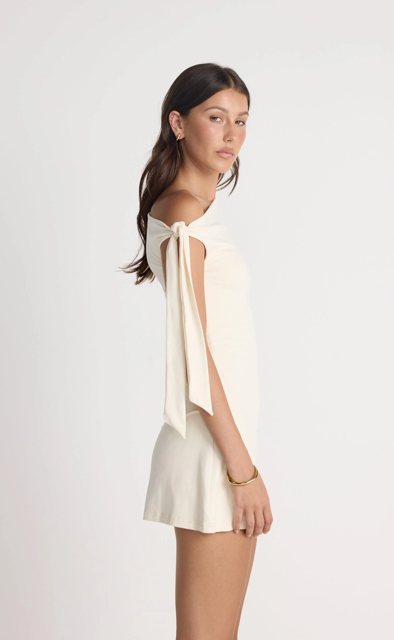 Fletcher Mini Dress (Oat) - Image 6