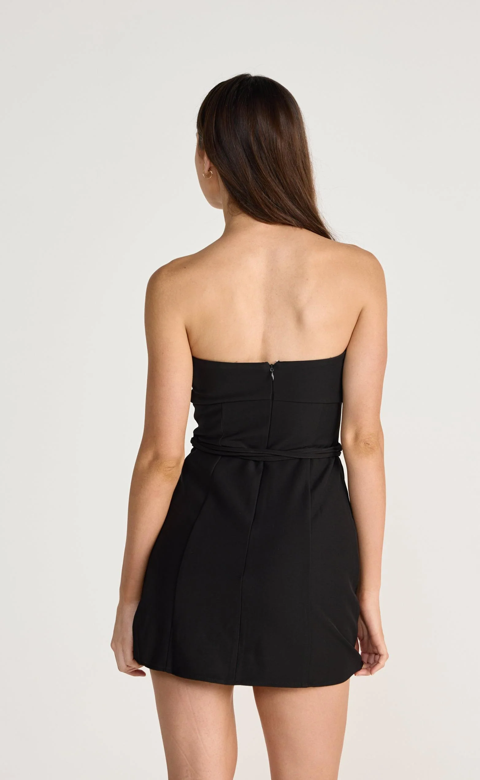 Flint Mini Dress (Black) - Image 3