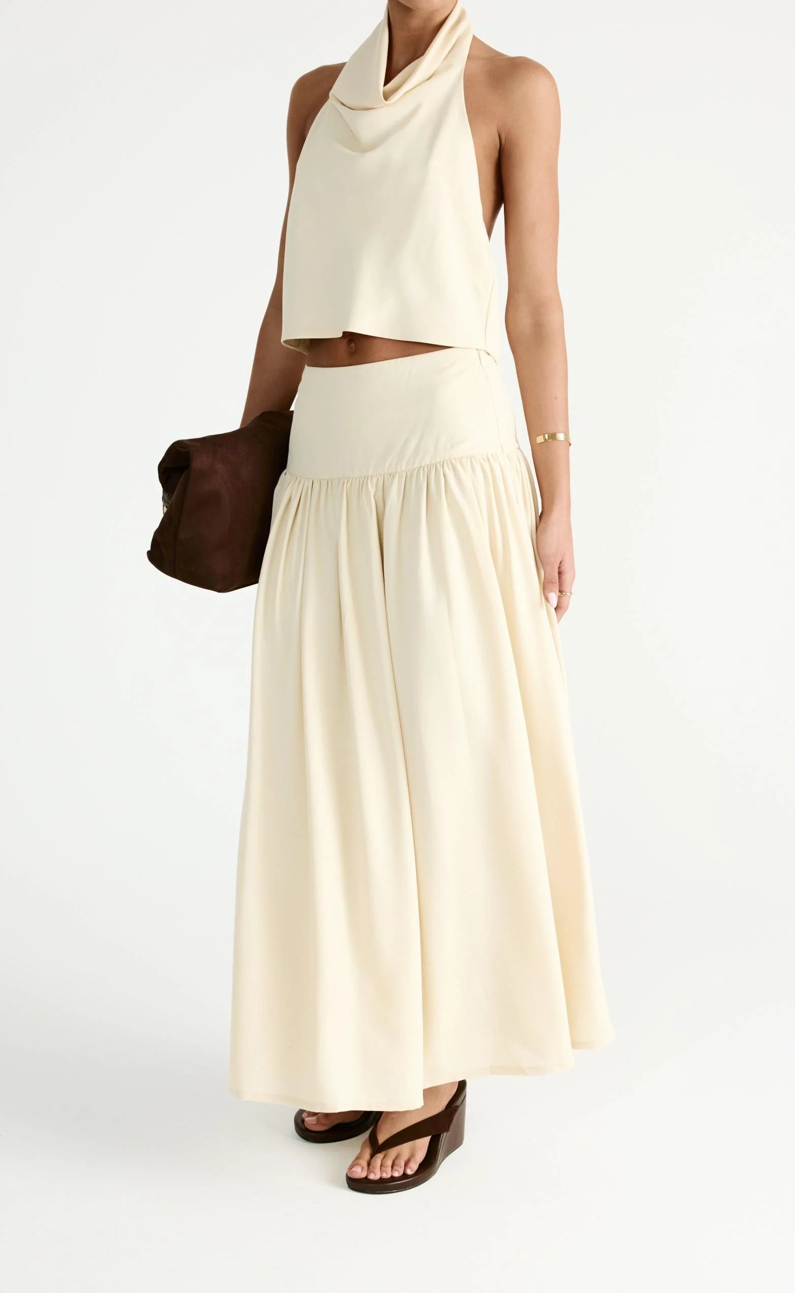 Flynn Maxi Skirt (Butter) - Image 6