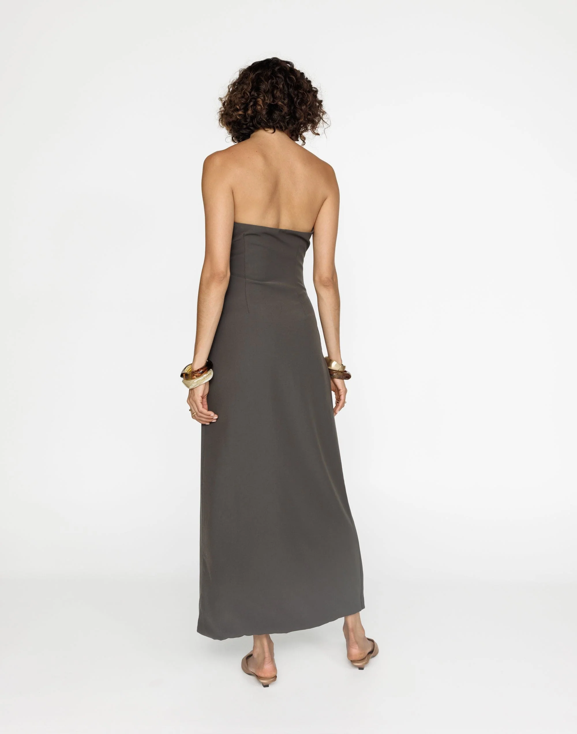 Gabby Maxi Dress (Charcoal) - Image 8