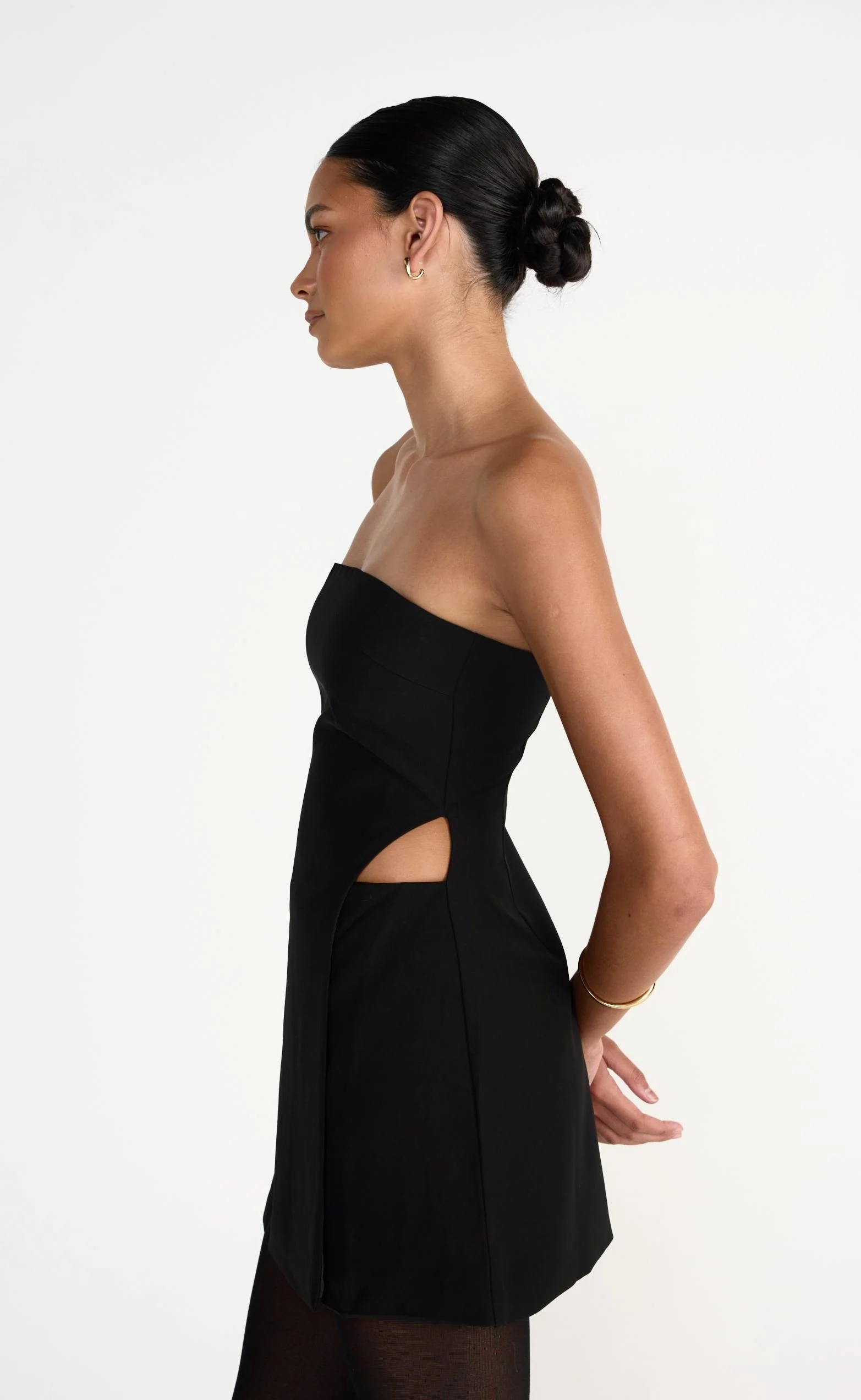 Gabby Mini Dress (Black) - Image 10