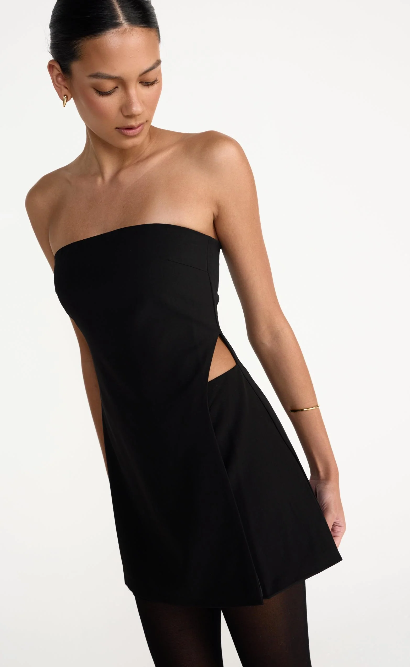 Gabby Mini Dress (Black) - Image 6