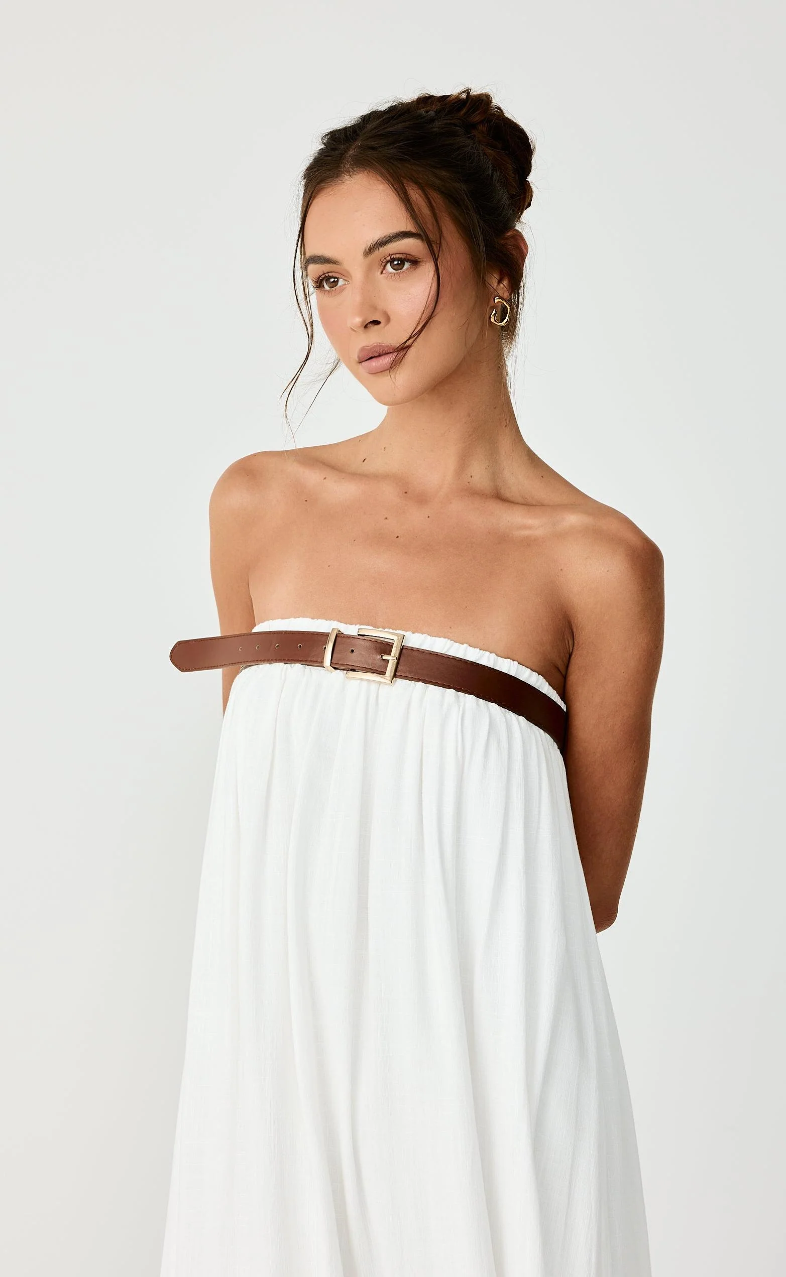 Garden Party Maxi Dress (Off White) - Image 3