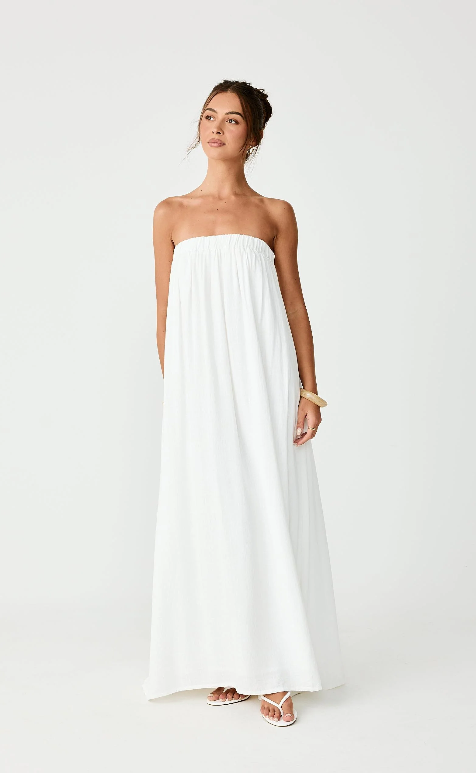 Garden Party Maxi Dress (Off White) - Image 4