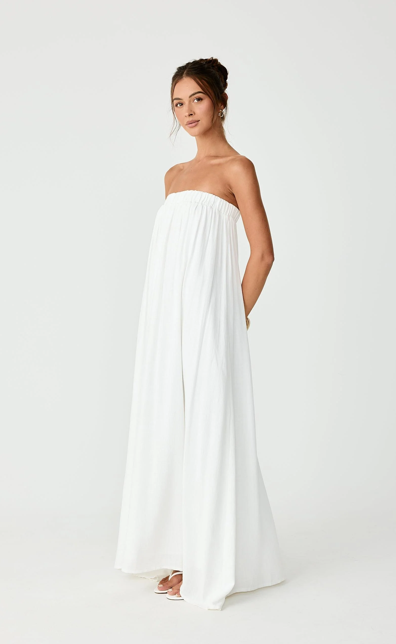 Garden Party Maxi Dress (Off White) - Image 5