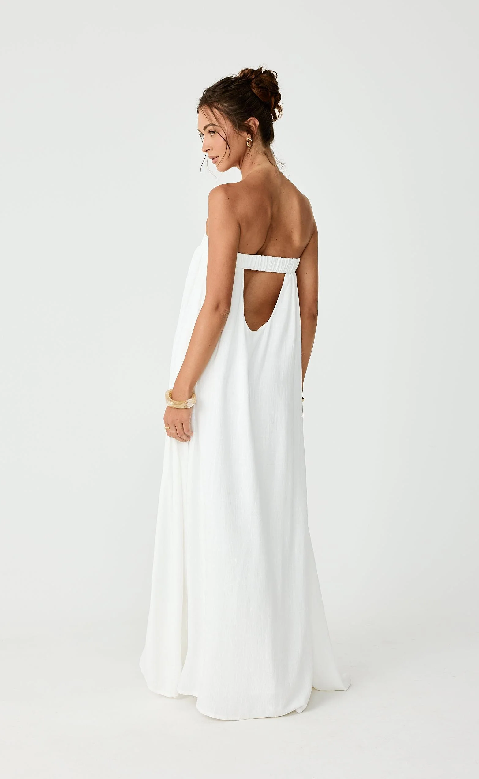 Garden Party Maxi Dress (Off White) - Image 8