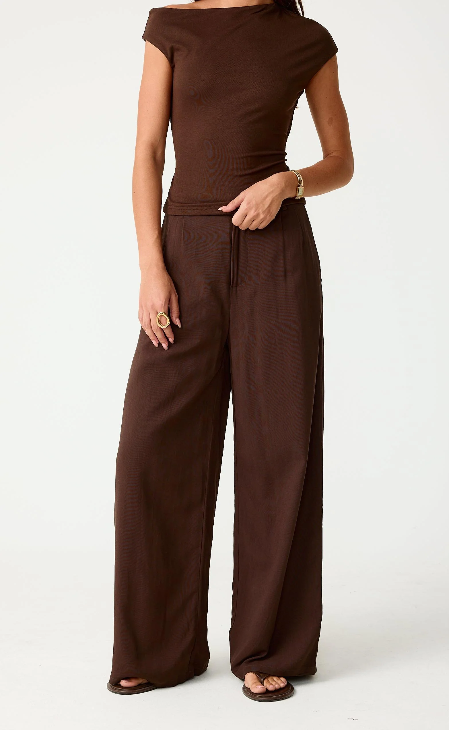 Getaway Pants - Petite (Chocolate) - Image 3