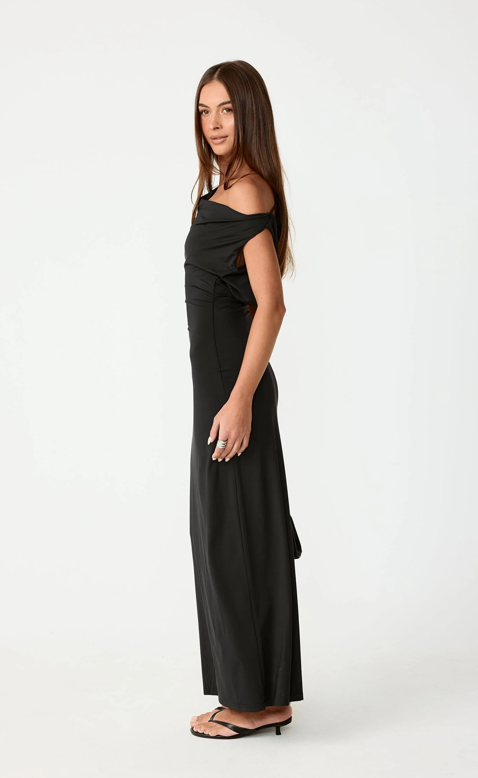 Granger Maxi Dress (Black) - Image 7