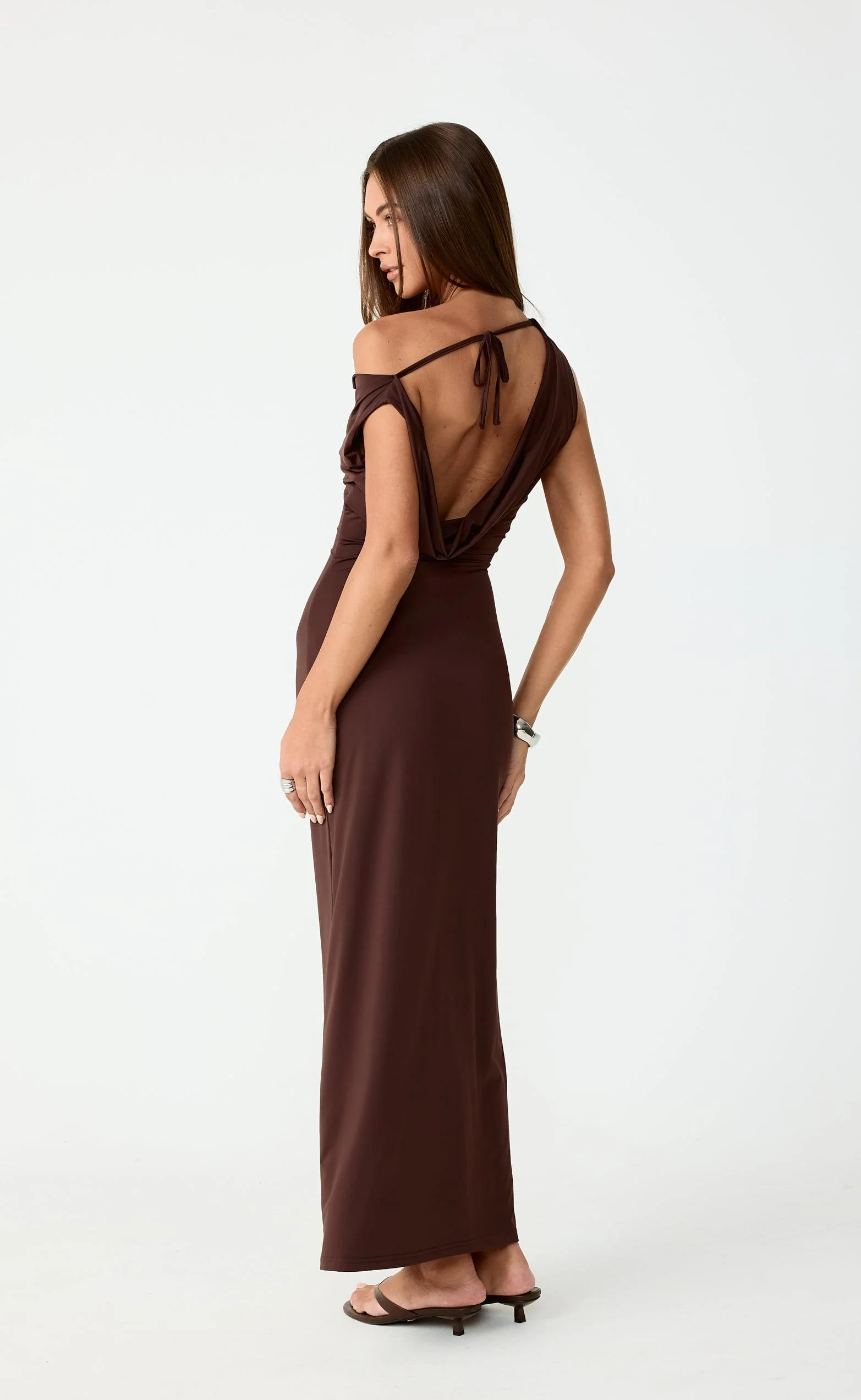 Granger Maxi Dress (Chocolate) - Image 2