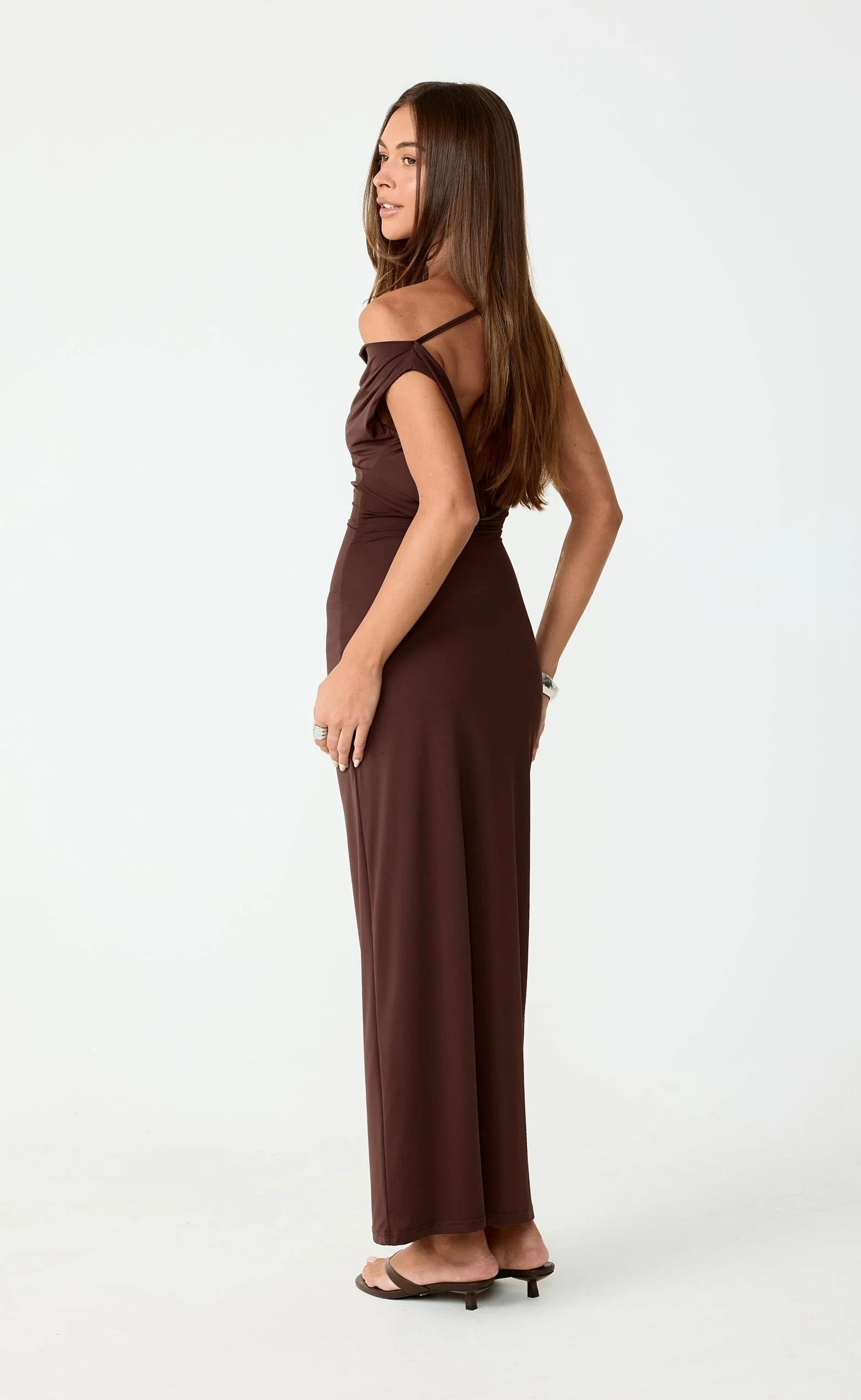 Granger Maxi Dress (Chocolate) - Image 3