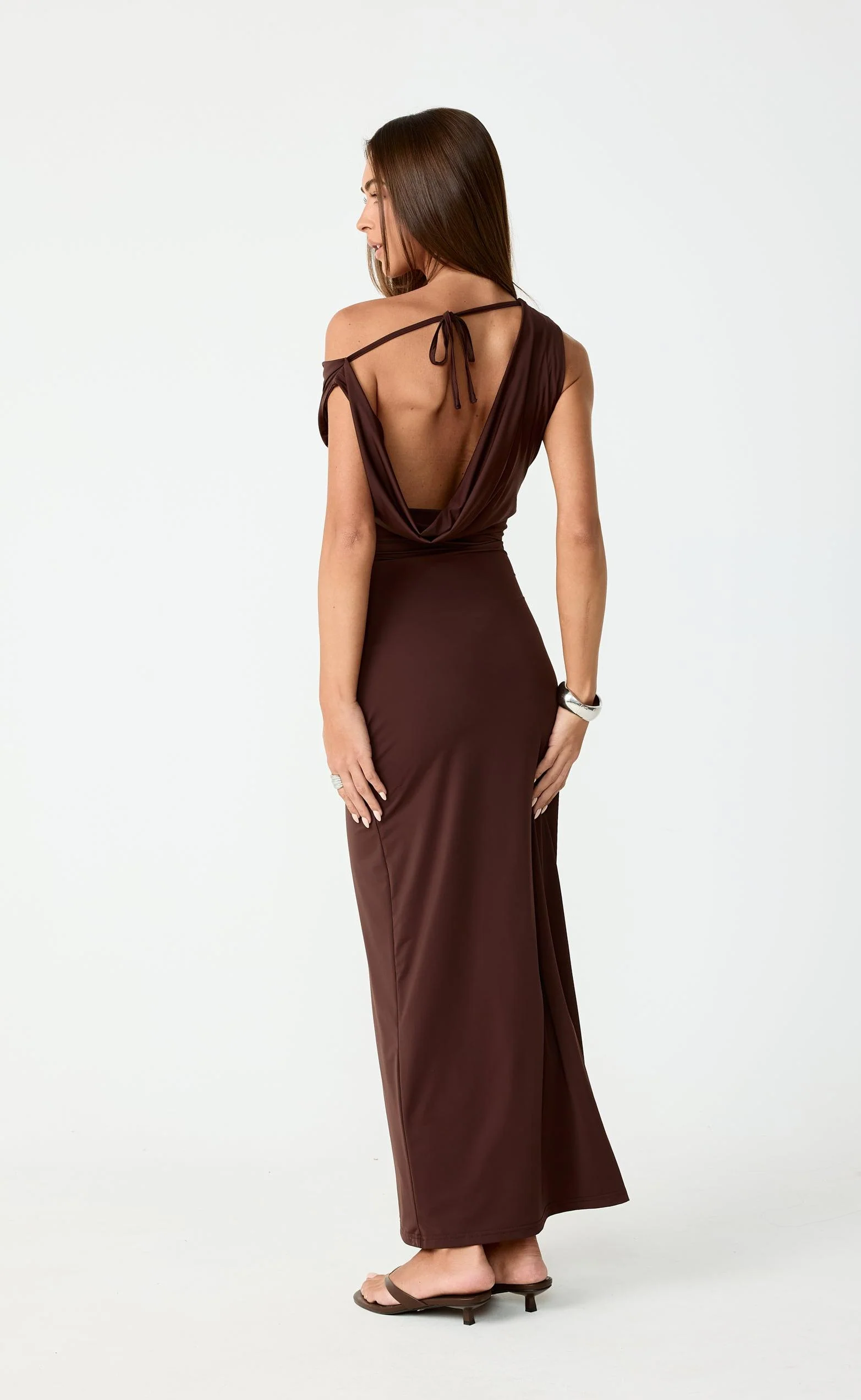 Granger Maxi Dress (Chocolate) - Image 9