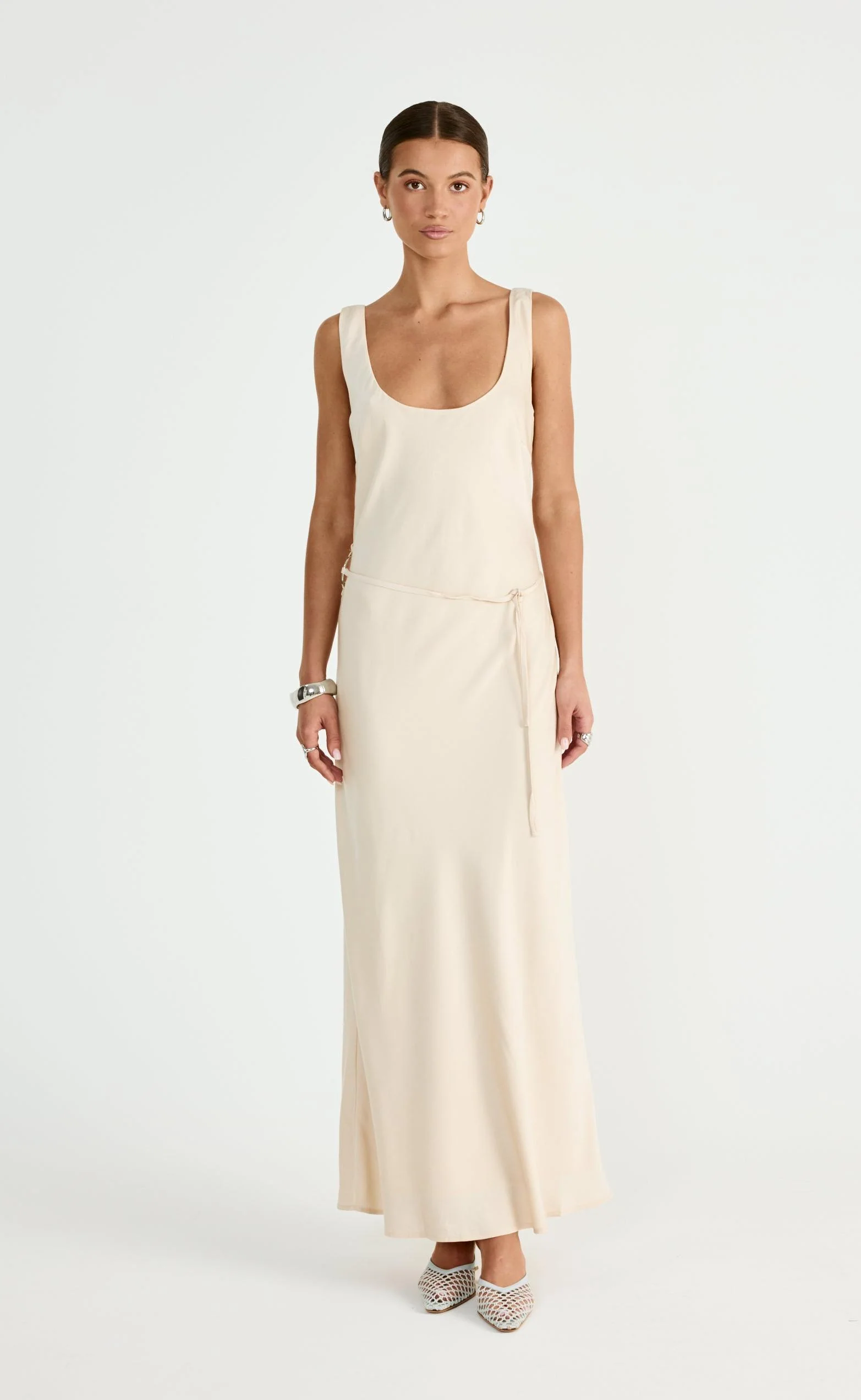 Greer Maxi Dress (Oat) - Image 3