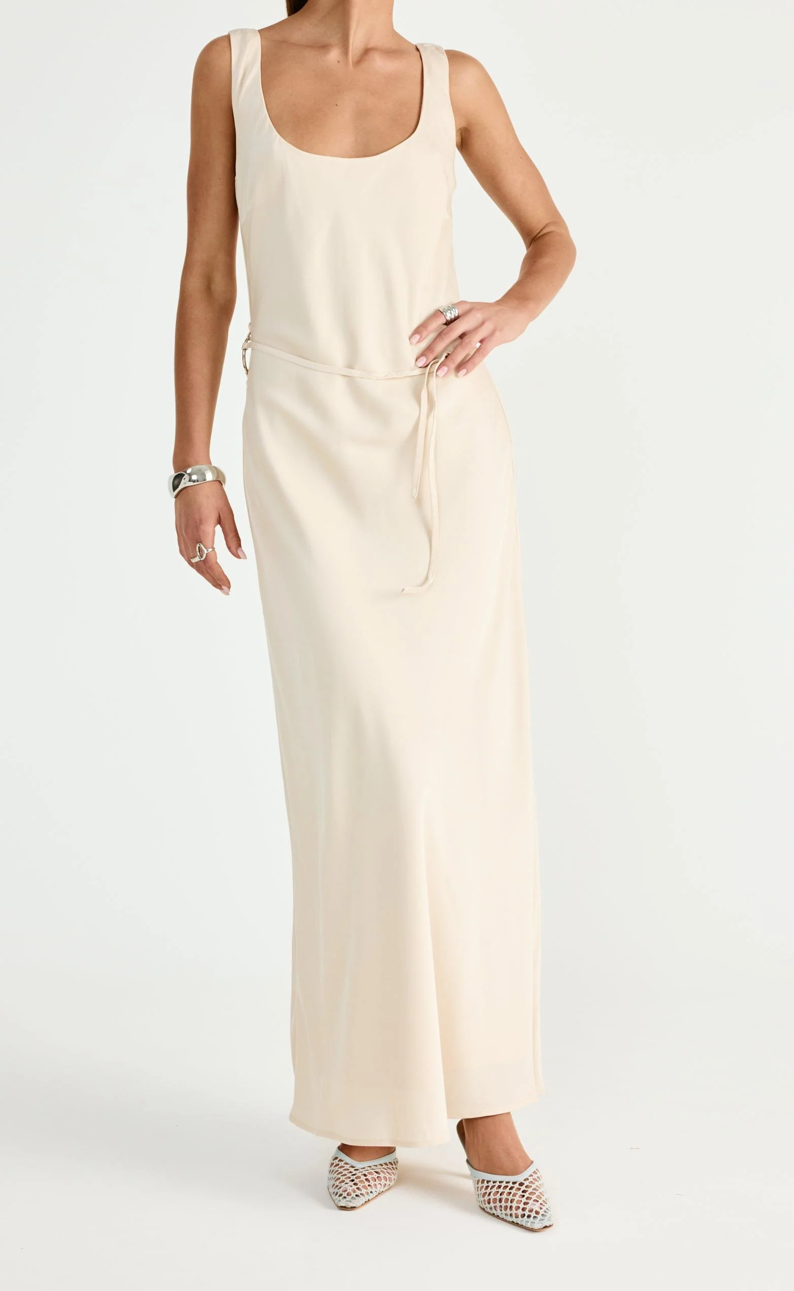 Greer Maxi Dress (Oat) - Image 4