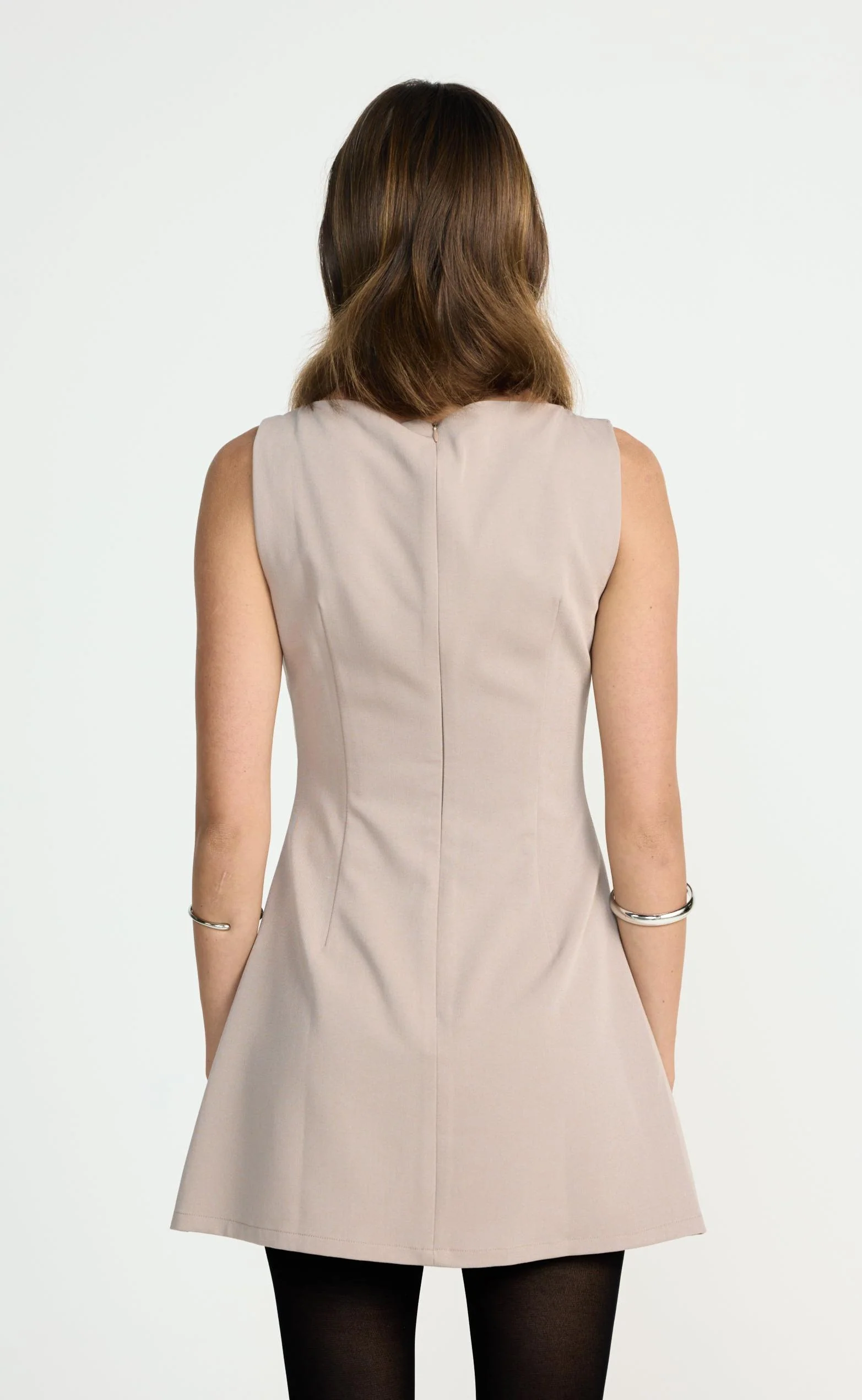 Gwynne Mini Dress (Mocha) - Image 3