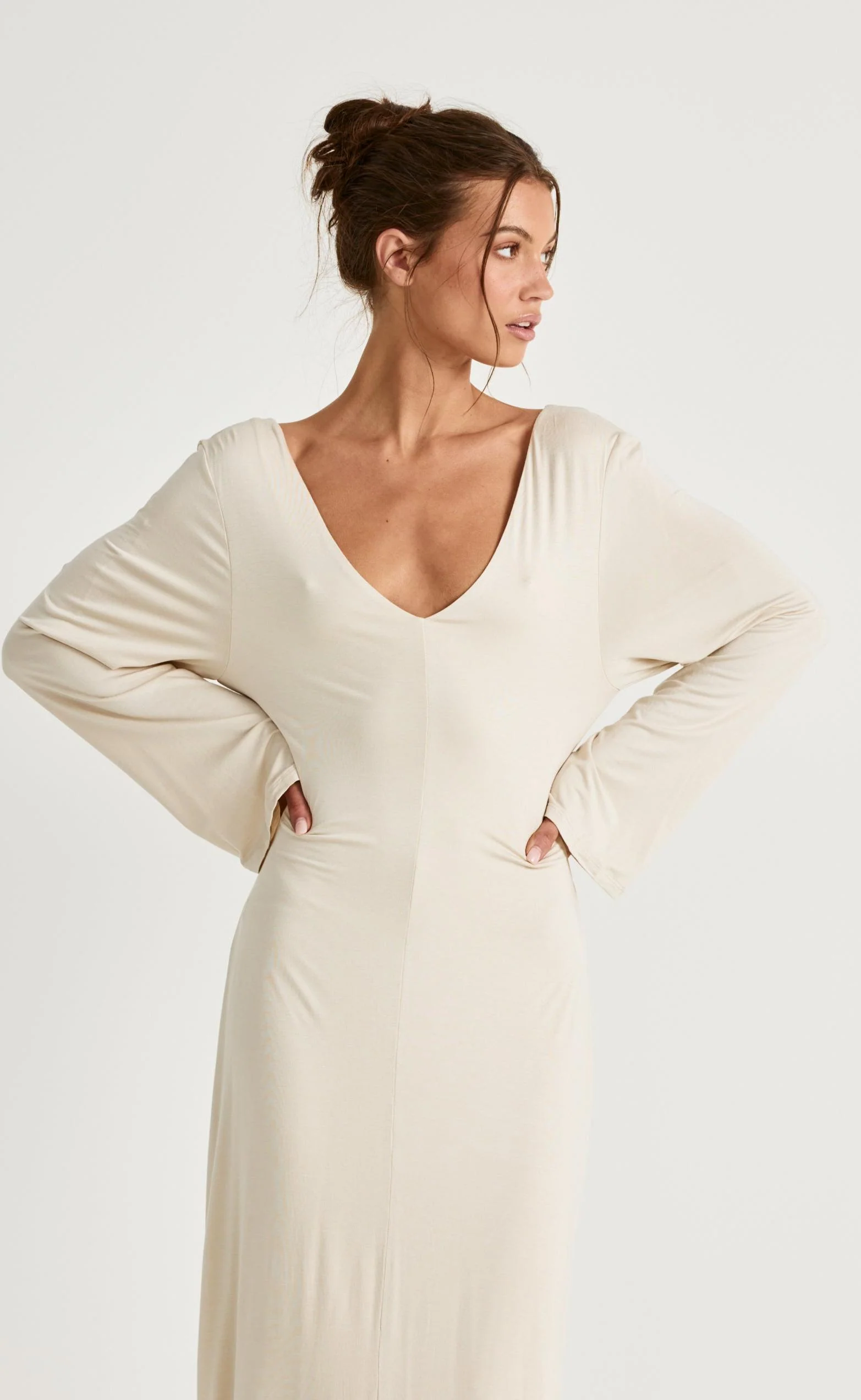 Harlow Maxi Dress (Iced Coffee) - Image 4