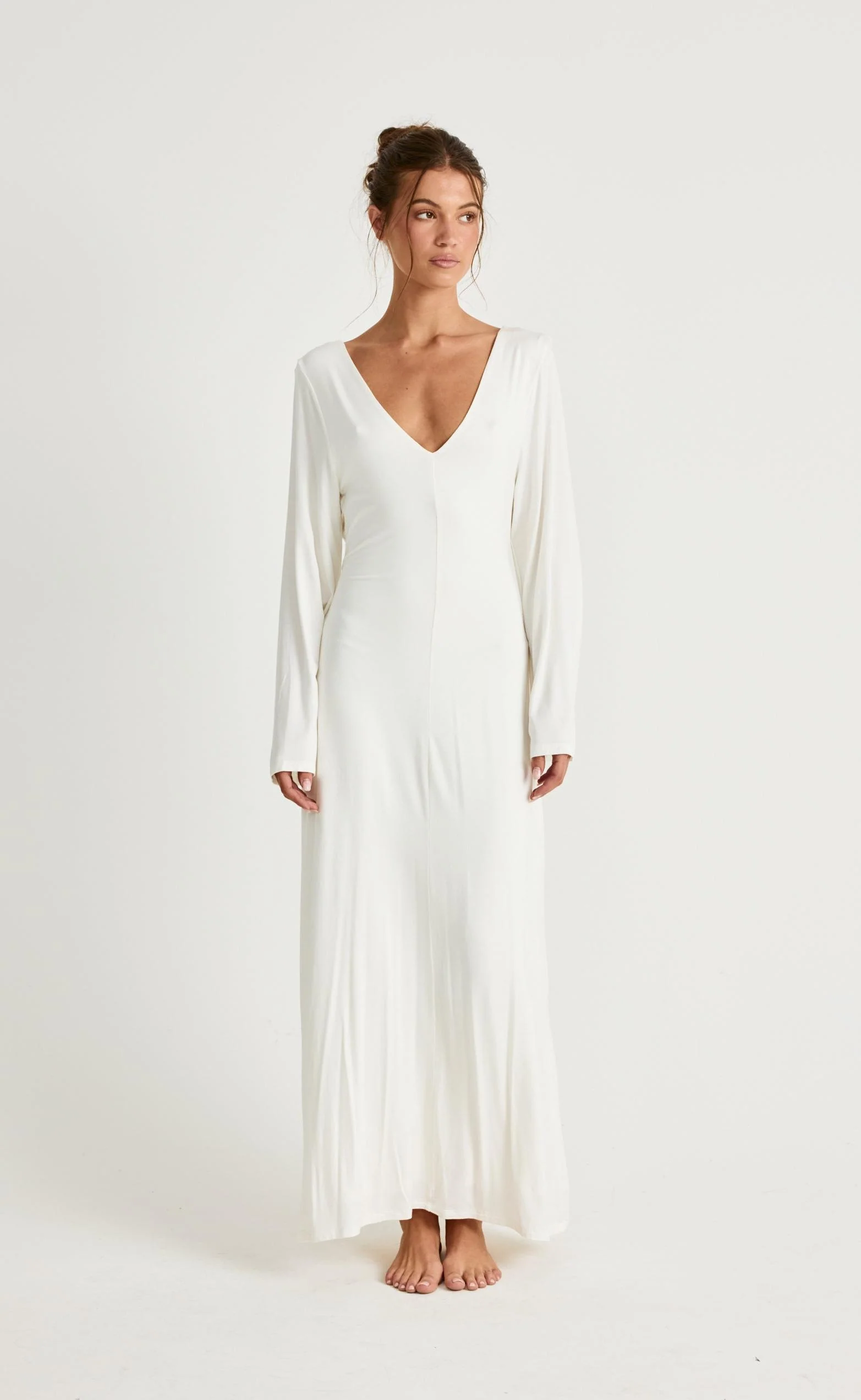 Harlow Maxi Dress (Off White) - Image 4