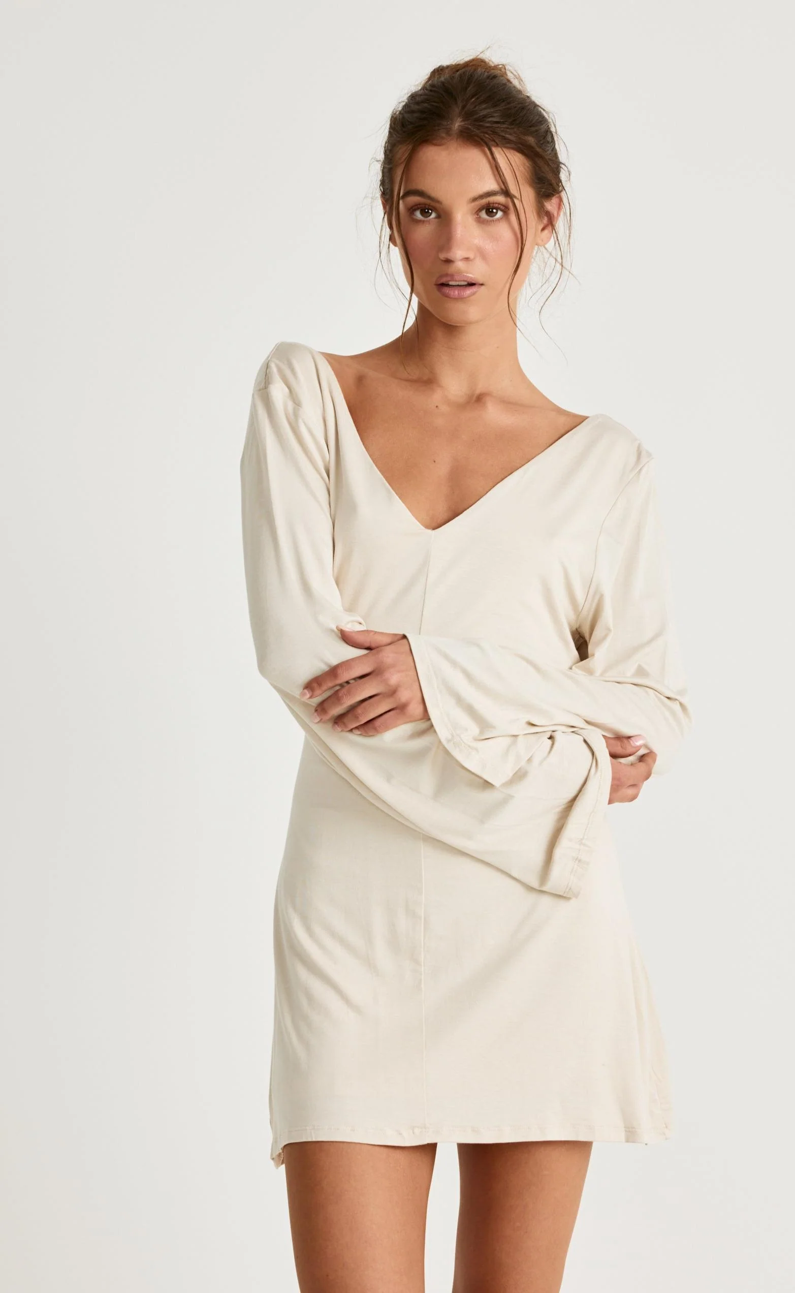 Harlow Mini Dress (Iced Coffee) - Image 6