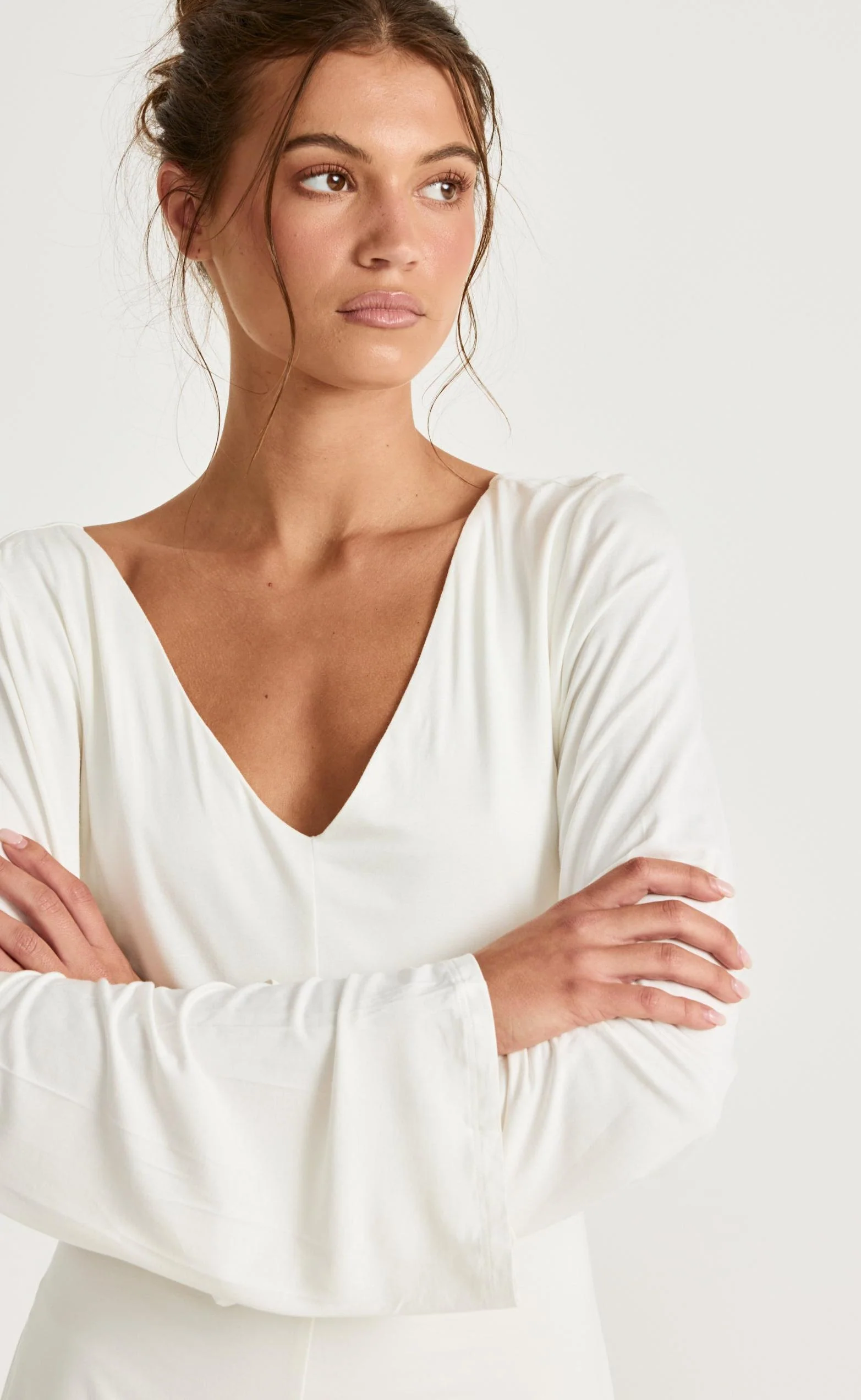 Harlow Mini Dress (Off White) - Image 7