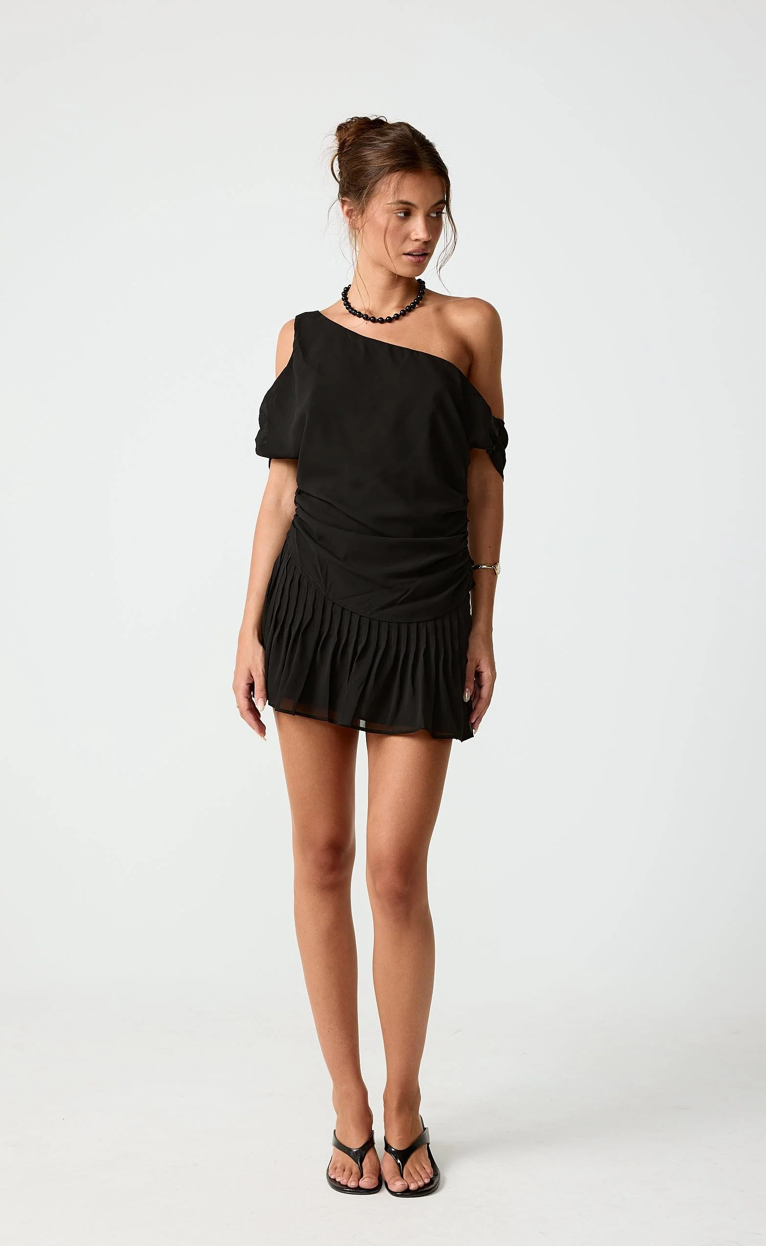 Harriette Mini Skirt (Black) - Image 3