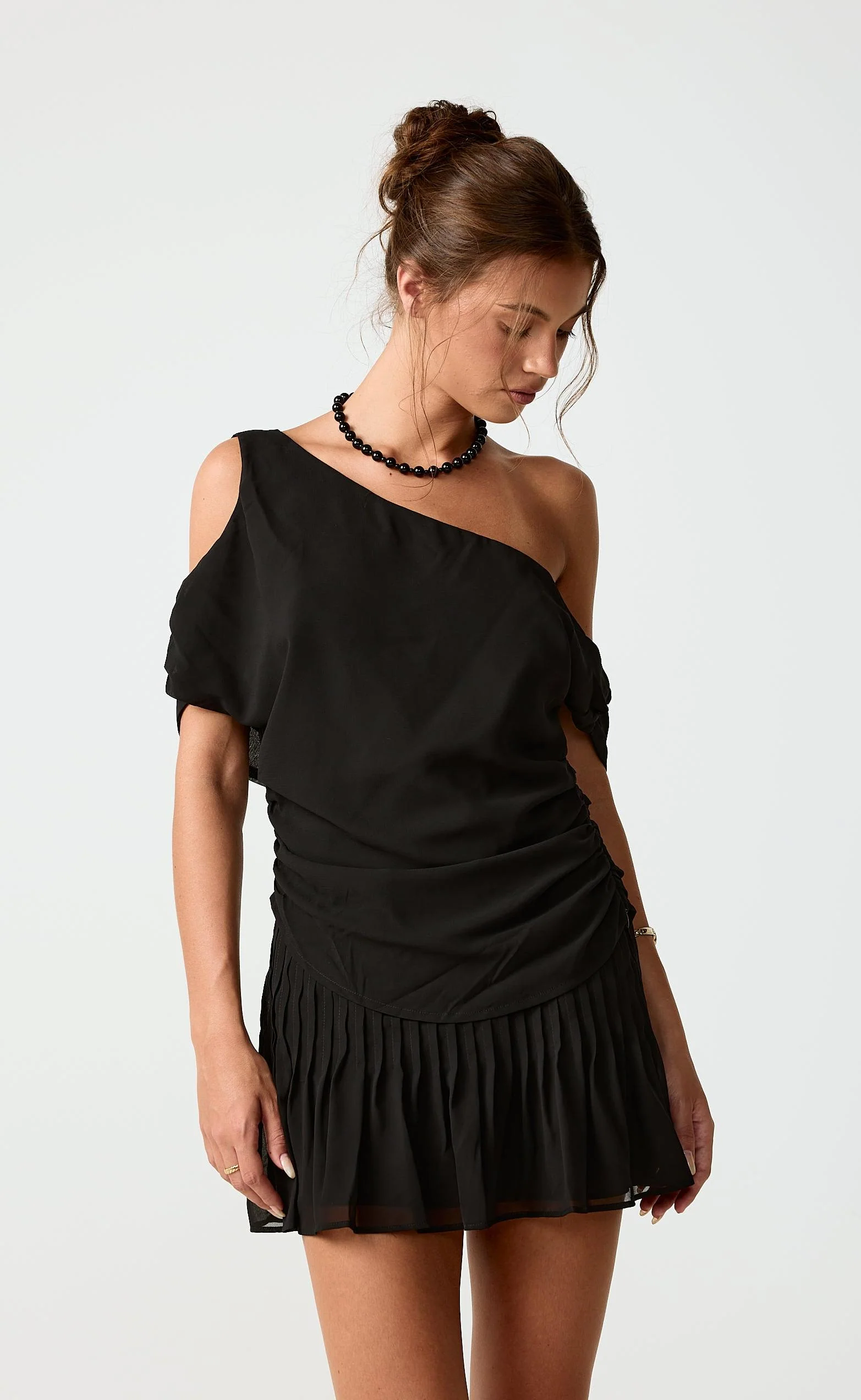 Harriette Mini Skirt (Black) - Image 4